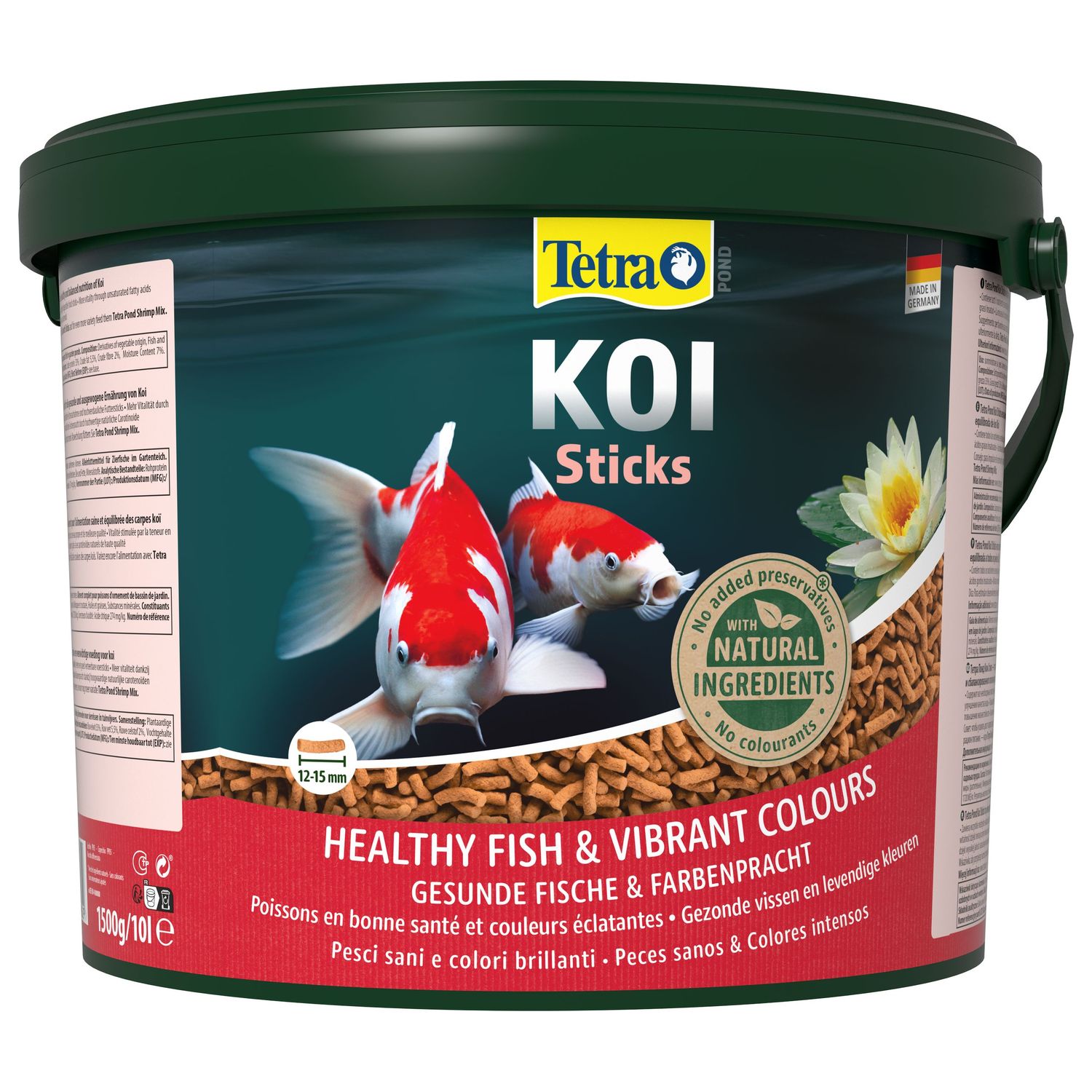 Tetra Pond Koi Sticks основной корм для кои палочки 10 л