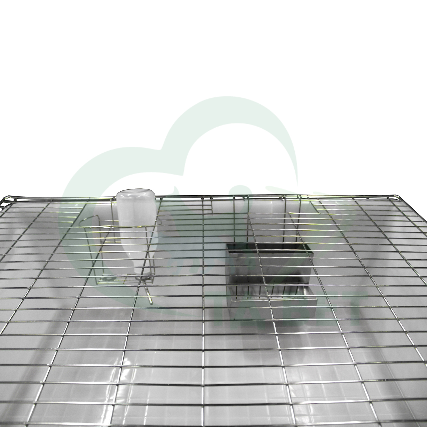 ТД ВЕТ Стеллаж для вивария, трехуровневый с клетками 990x650x1375(1500)h на колесах