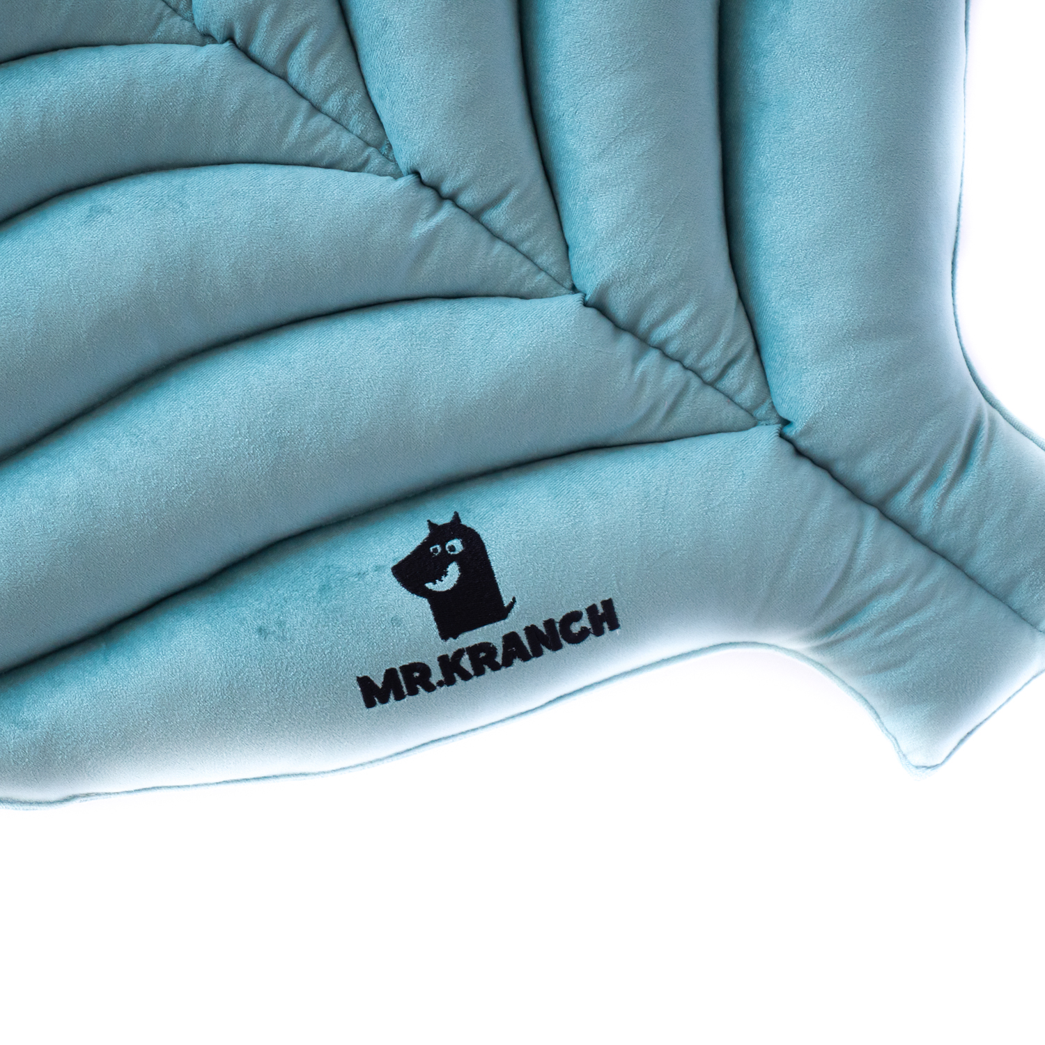 Лежанка Mr.Kranch для собак Листочек средняя размер 90х65х5см мятная