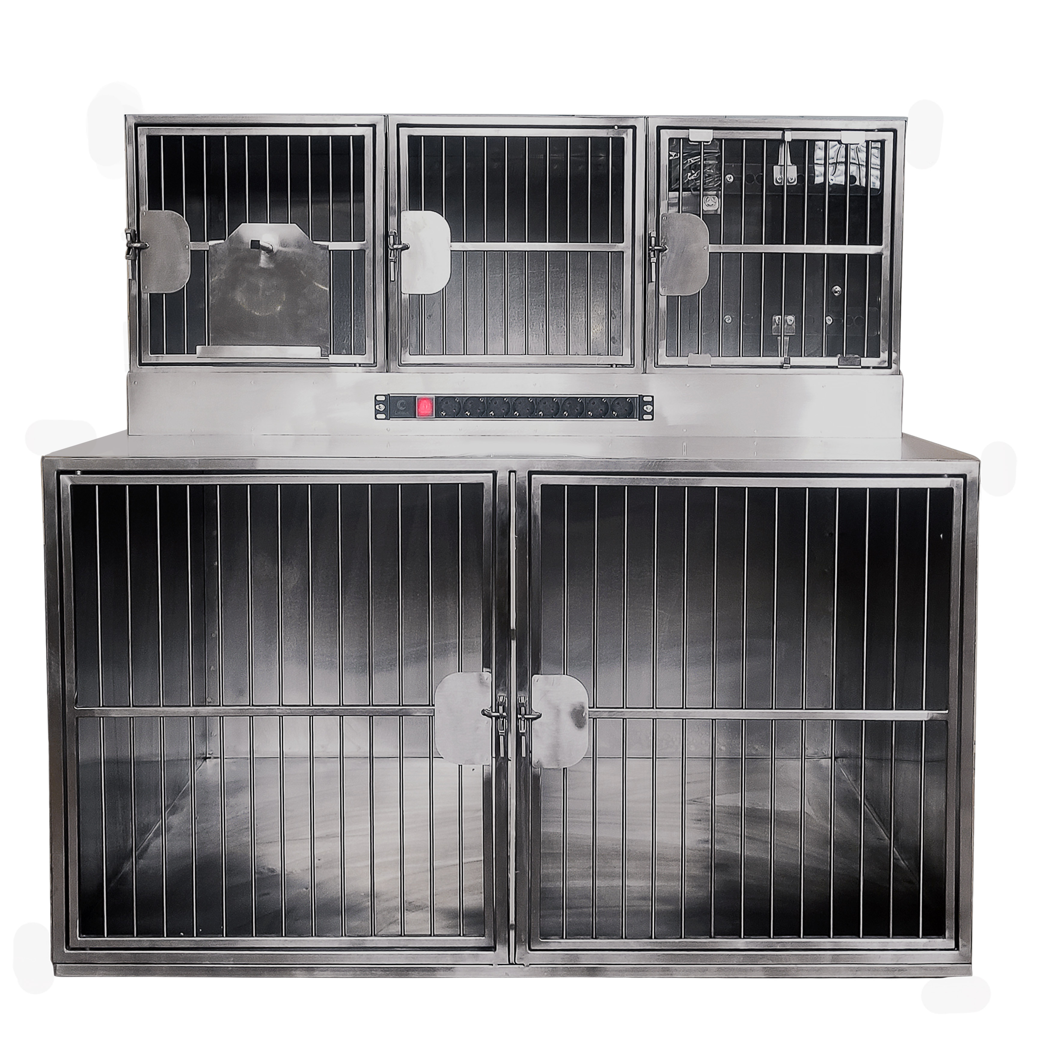 ТД ВЕТ Модуль из 5 клеток из нерж. стали 1400х1100(700)х1350(1510)h