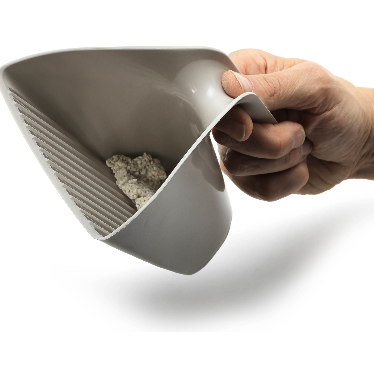 Moderna совочек Scoop & Sift 15x13x13h см отверстия узкие, серый СКИДКА 50%