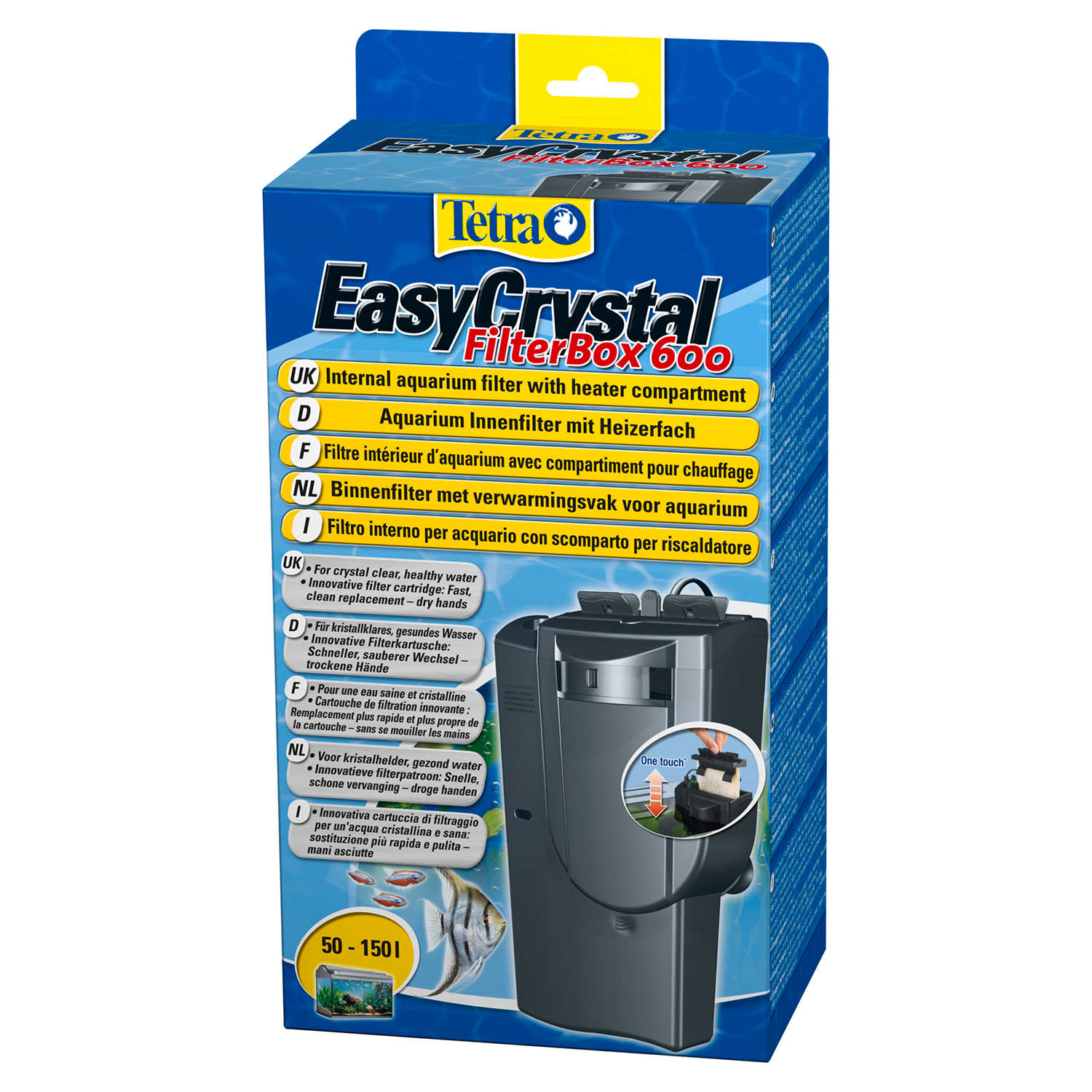 Tetra EasyCrystal 600 Filter Box внутренний фильтр для аквариумов 50-150 л