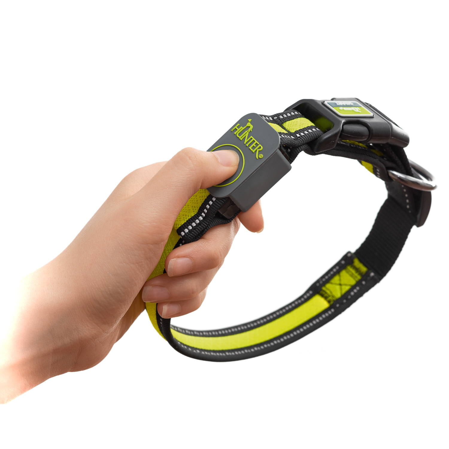 Hunter LED Ошейник Manoa Glow L (55-60)/2,5 желтый СКИДКА 50%