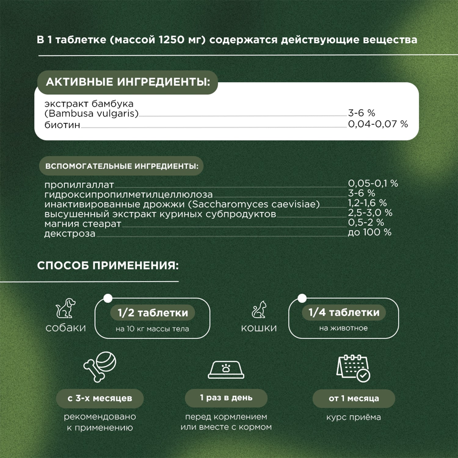 ProPhyto для Кожи и Шерсти, 30 таблеток