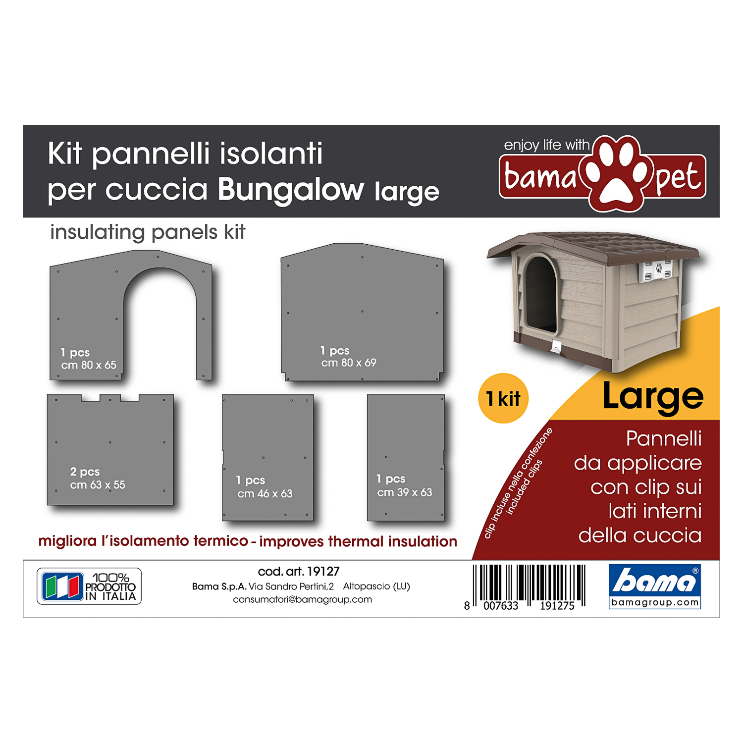 BAMA PET утеплитель для будки BUNGALOW L СКИДКА 50%