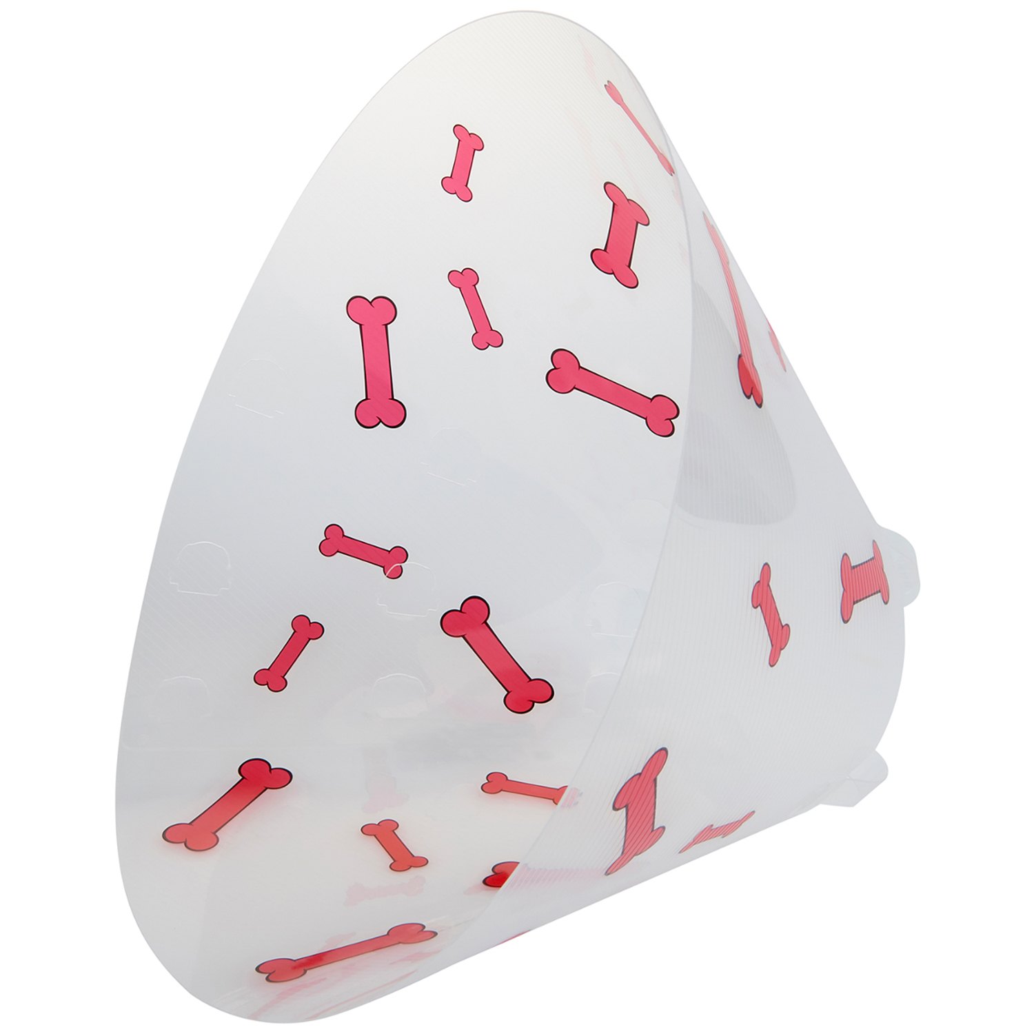 KRUUSE (из наличия) Воротник с дизайном (красные кости) 25 см СКИДКА 80%