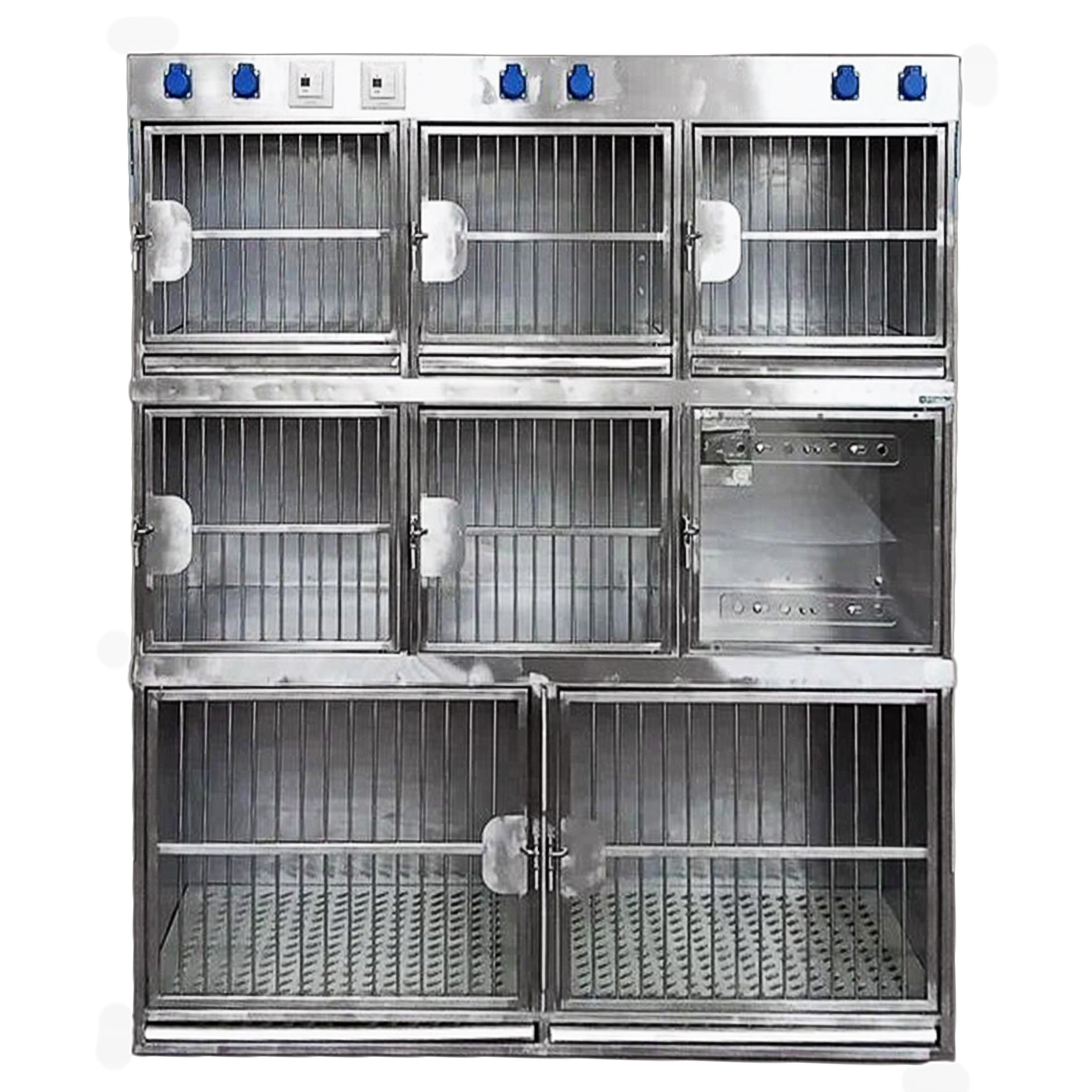 ТД ВЕТ Модуль из 8 клеток из нержавеющей стали 1540х600х1800(1900)h