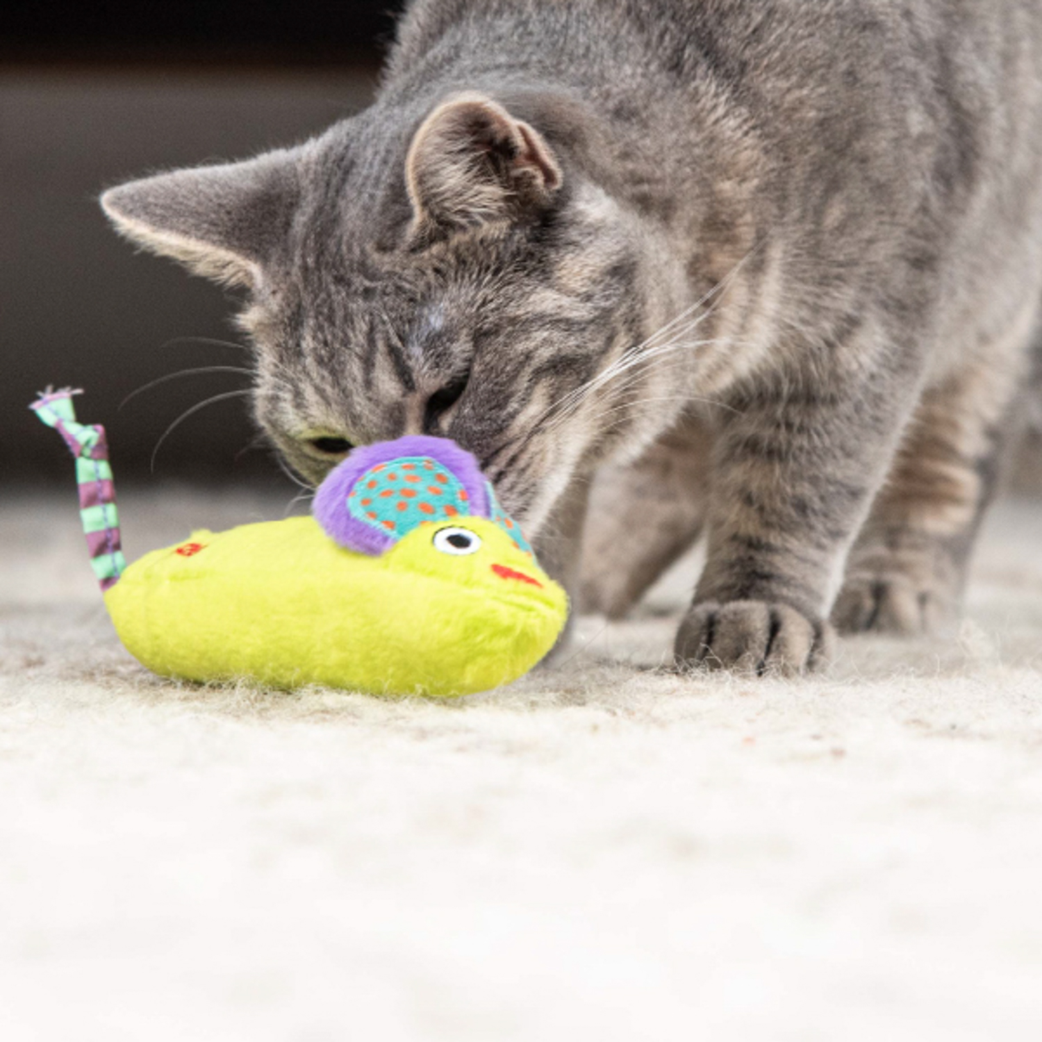 Игрушка Catstages для кошек "Мышка плюш" c кошачьей мятой 20 см СКИДКА 50%