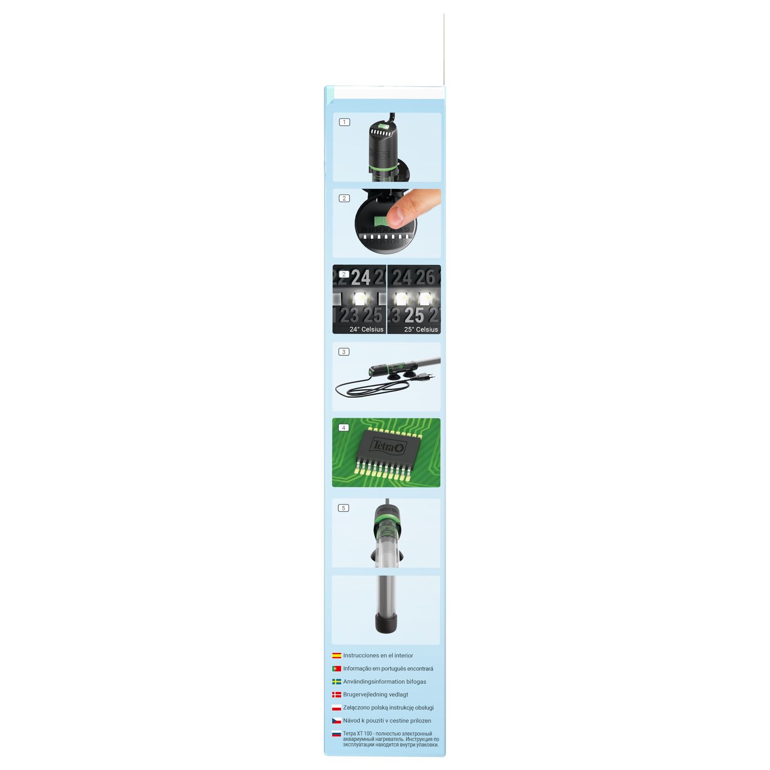 Нагреватель электронный Tetra HT 100 Bт для аквариумов 100-150л