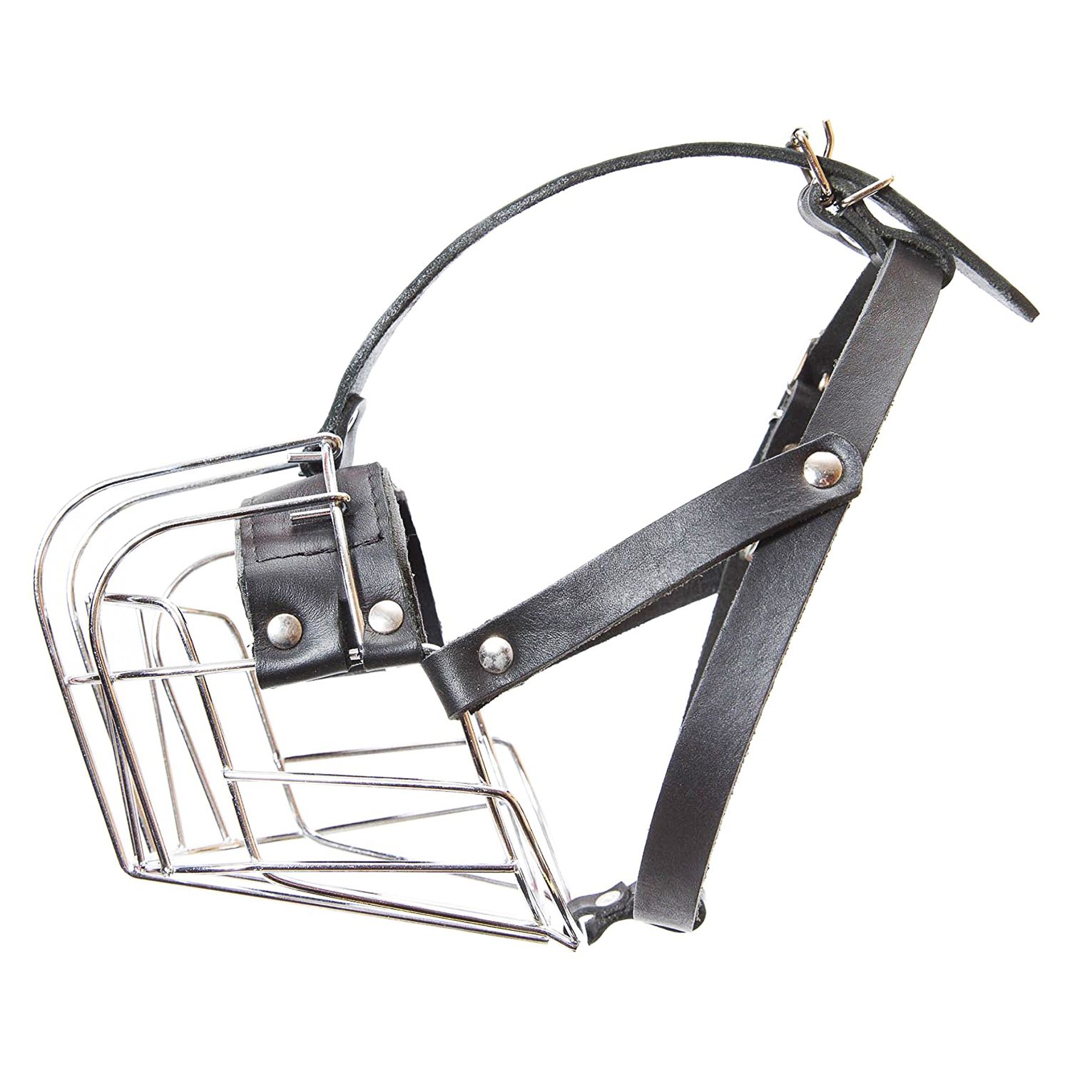 JULIUS-K9 намордник для собак c укороченной мордой Middle (36х9,5х9,5см), металл СКИДКА 50%