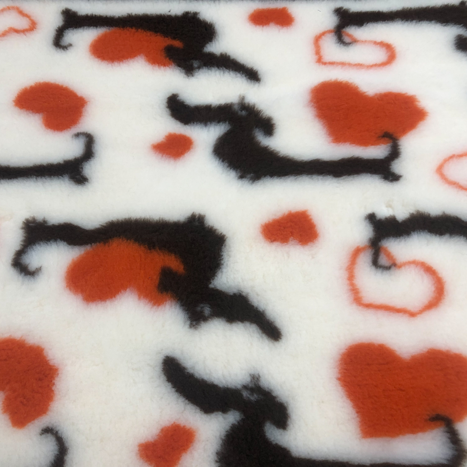 Коврик меховой ProFleece Мнямс Такса МАКС 1х1,6м сливки/шоколад/оранжевый СКИДКА 30%