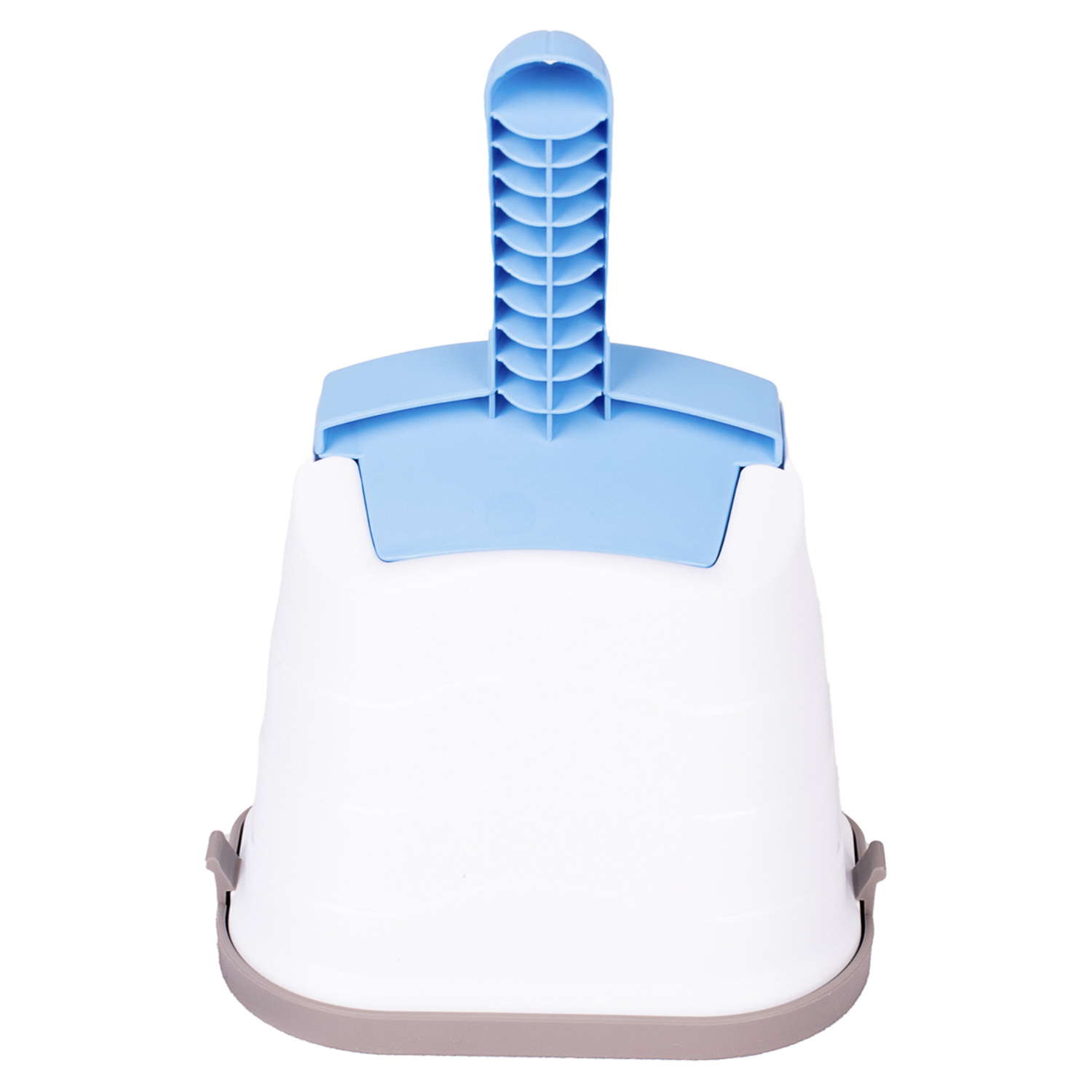 IMAC туалет-лоток для кошек DUO с совочком на подставке 50х40х15h см, голубой