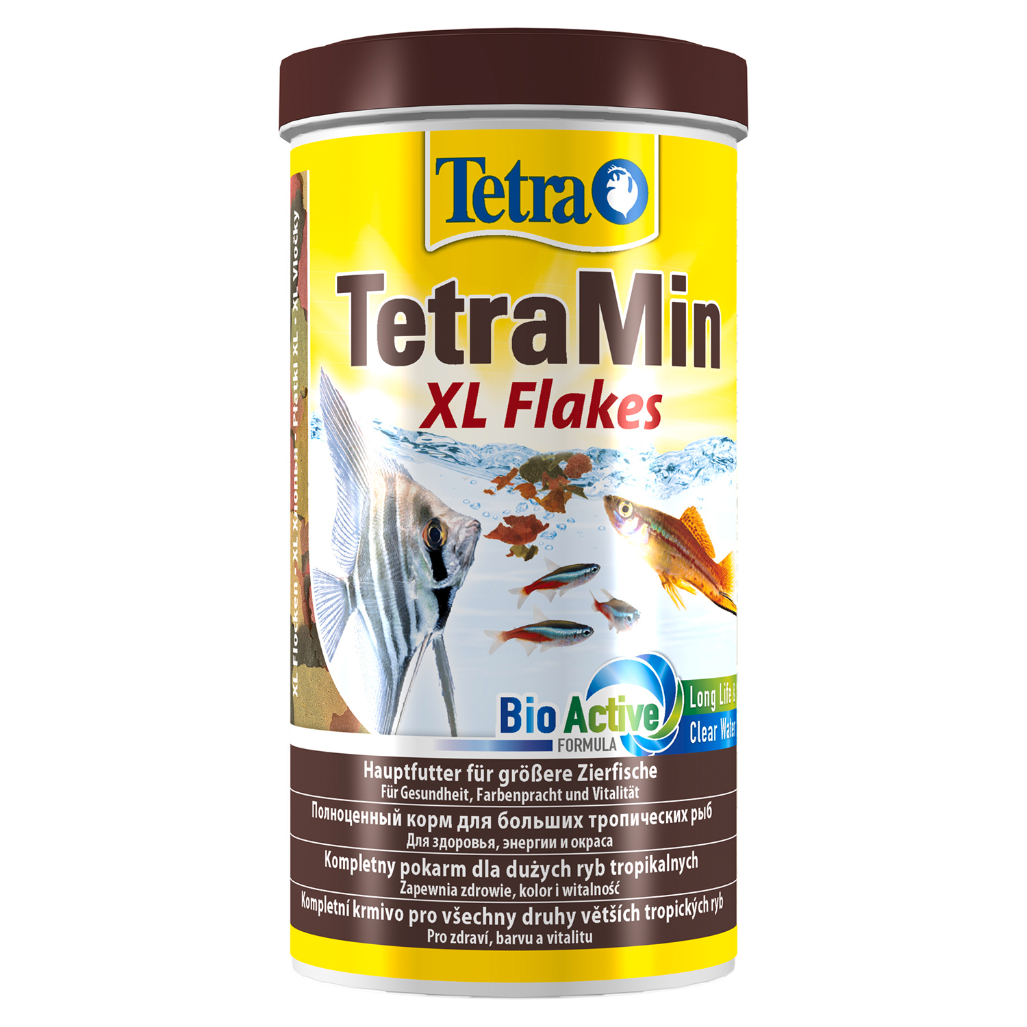 TetraMin XL корм для всех видов рыб крупные хлопья 1 л