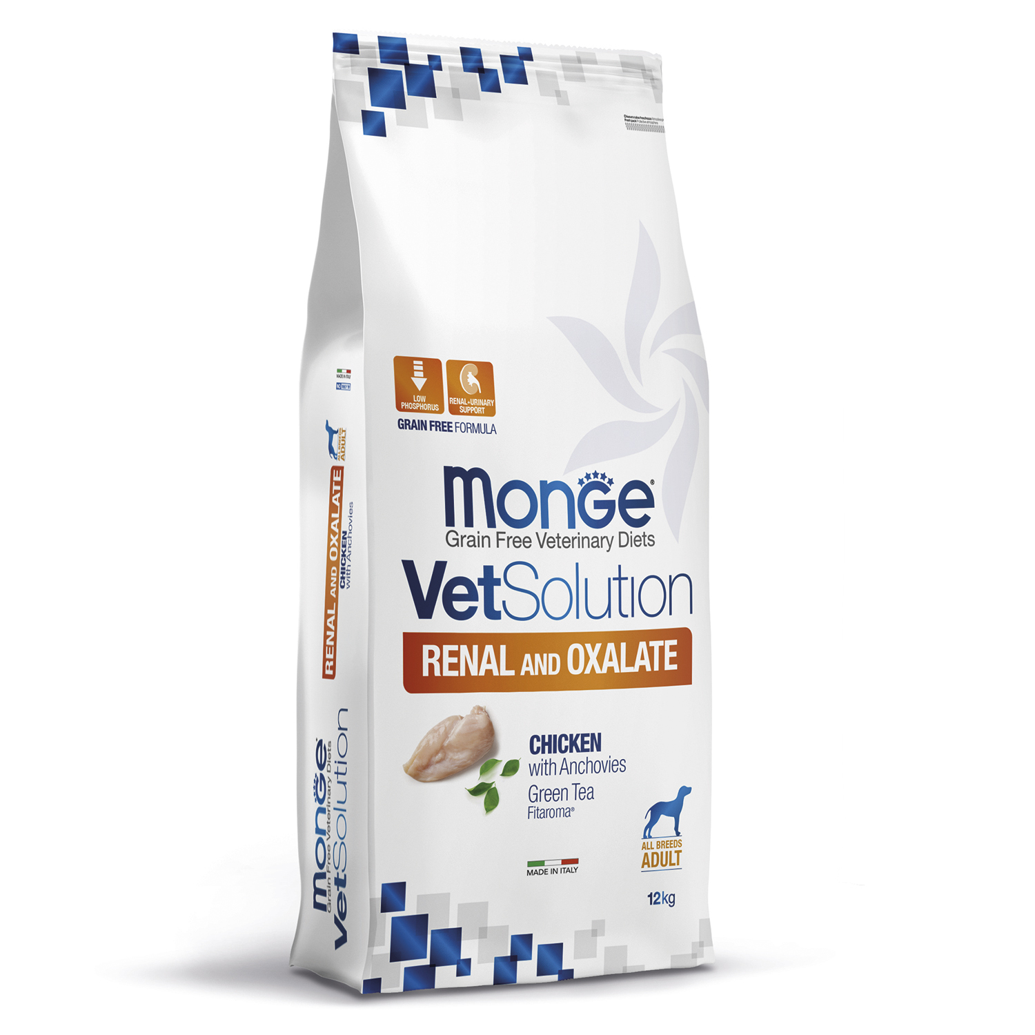 Диетический корм Monge VetSolution Dog Renal and Oxalate Ренал и Оксалат для собак при ХПН 12 кг