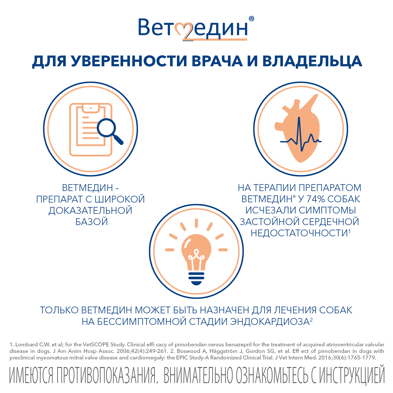 BI Ветмедин® S 1.25 мг – жевательные таблетки для лечения сердечной недостаточности у собак, 50 таб.