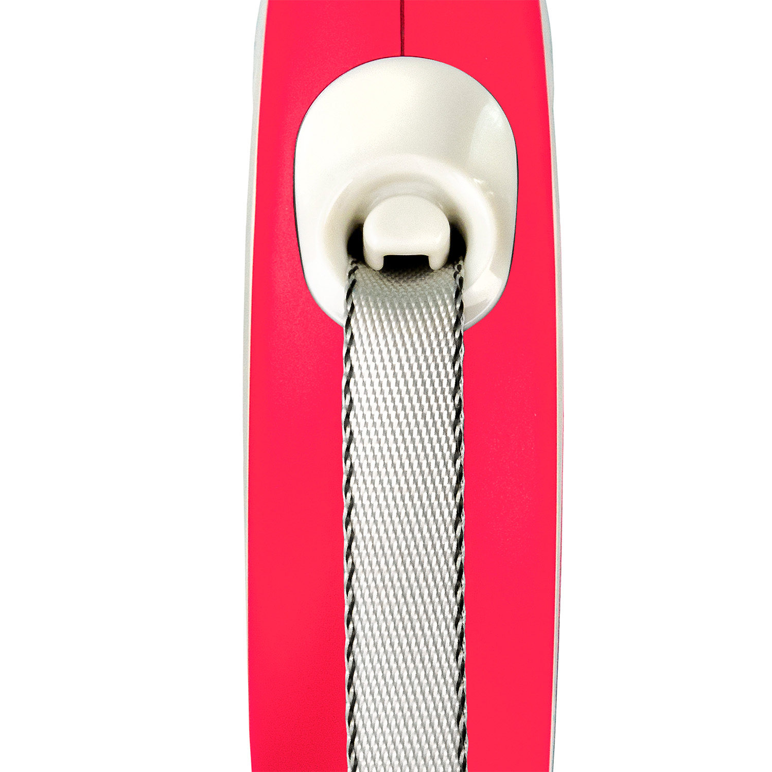 flexi рулетка NEW LINE Comfort M (до 25 кг) лента 5 м серый/красный