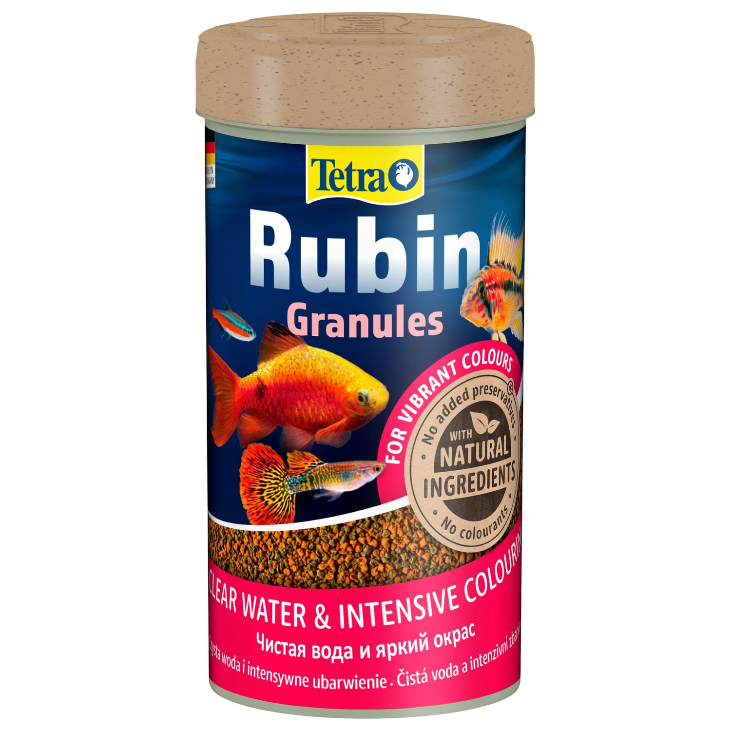 TetraRubin Granules корм в гранулах для улучшения окраса всех видов рыб 250 мл