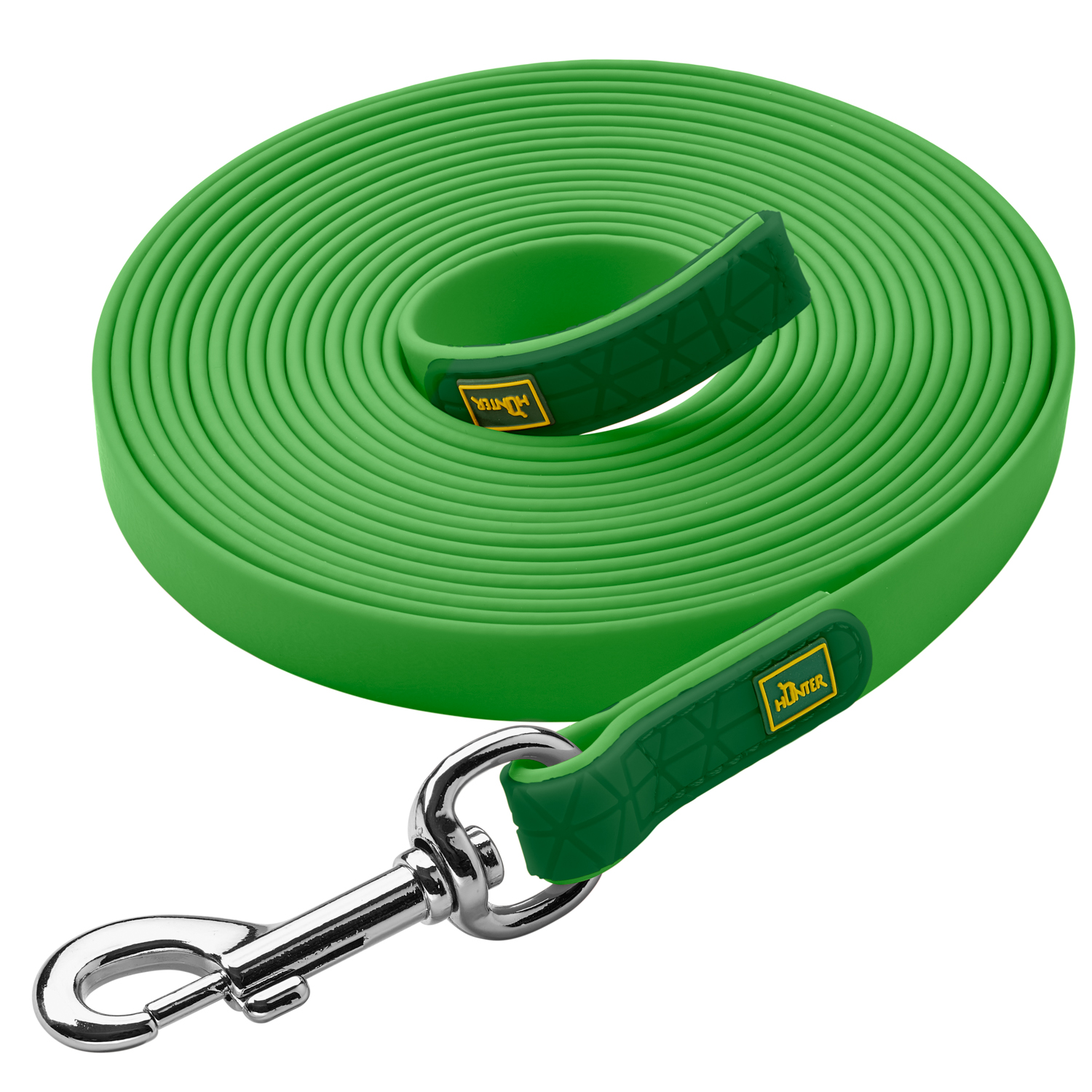 Hunter поводок для собак Convenience, 20/1200, биотан, яблочный зеленый СКИДКА 50%