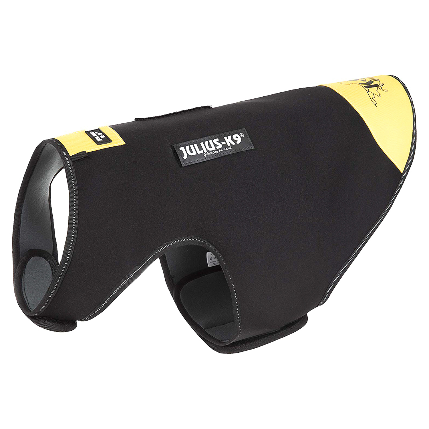 JULIUS-K9 жилет для собак Neoprene IDC® XL (70-90см / длина 57см), черно-желтый СКИДКА 50%