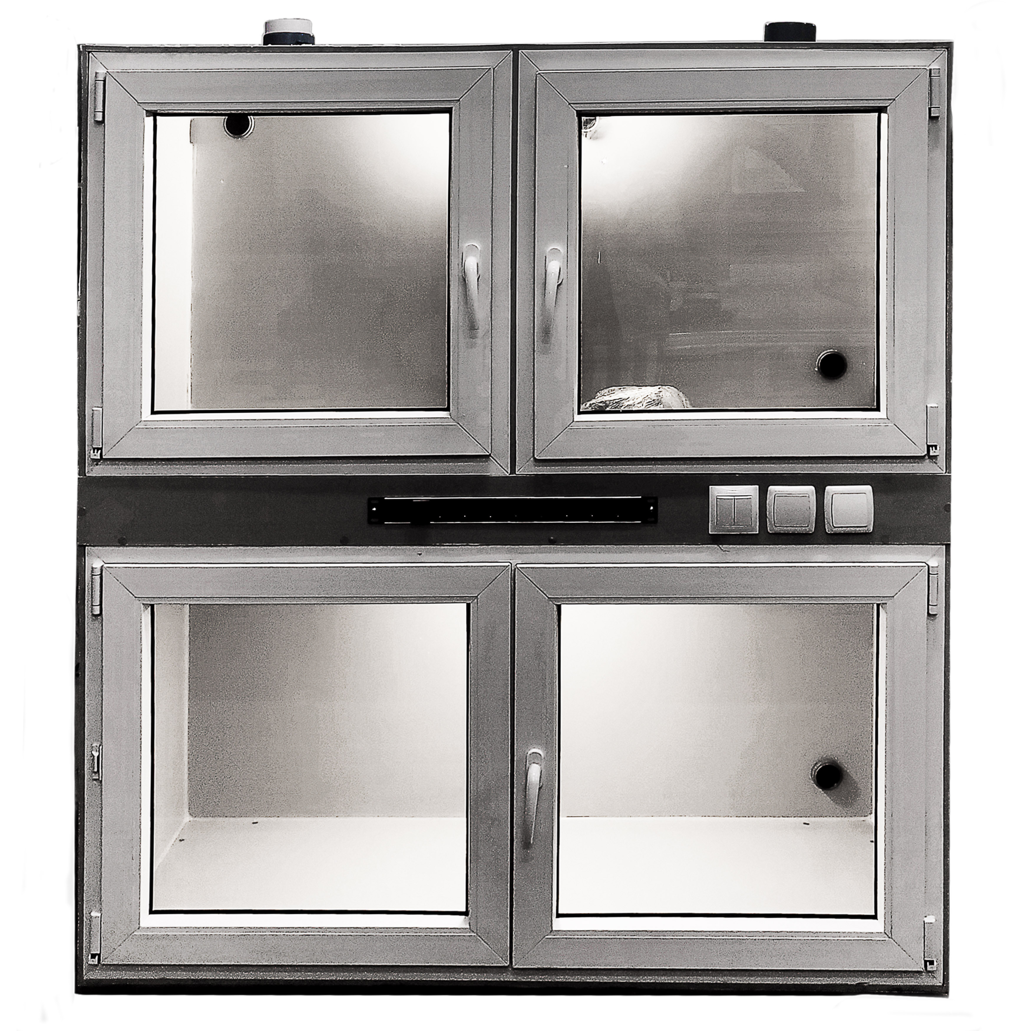 ТД ВЕТ Модуль клеток для инфекционного стационара,3 клетки, 1470х700х1650(1810 с колесами)h