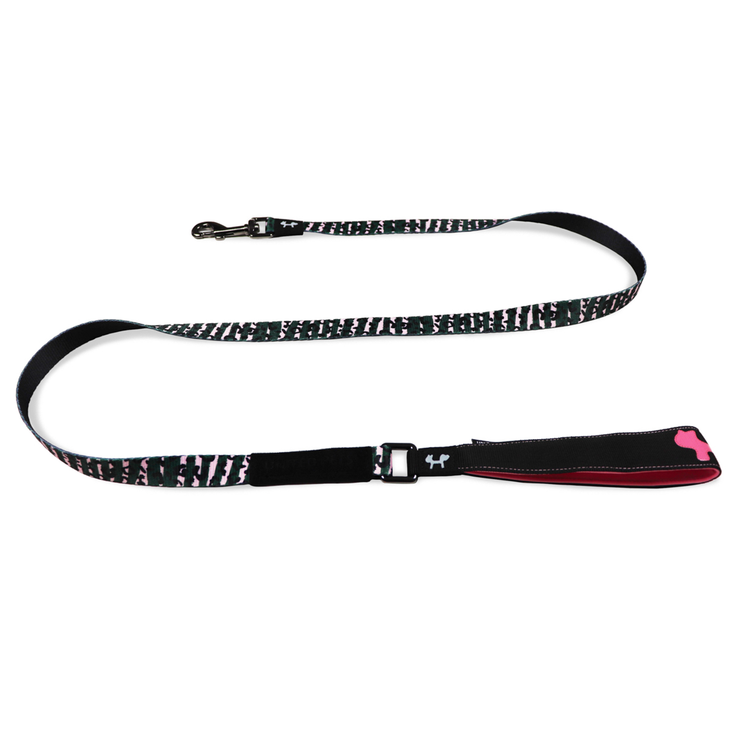 Поводок United Pets для собак Complete me 140 см, 16 мм, розовый камуфляж