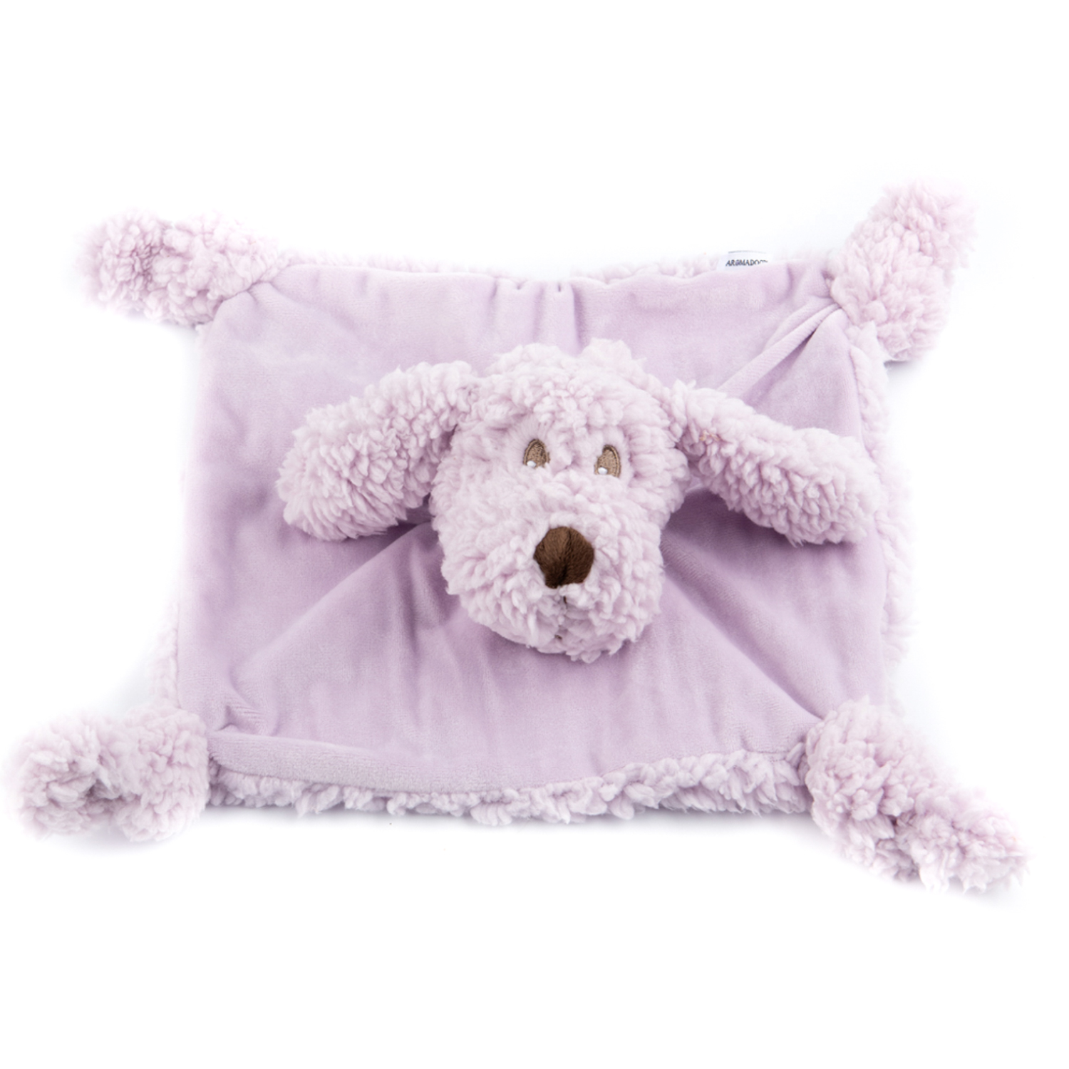 Игрушка AROMADOG Calm для собак Собачка-плед 28 см с пищалкой, сиреневый