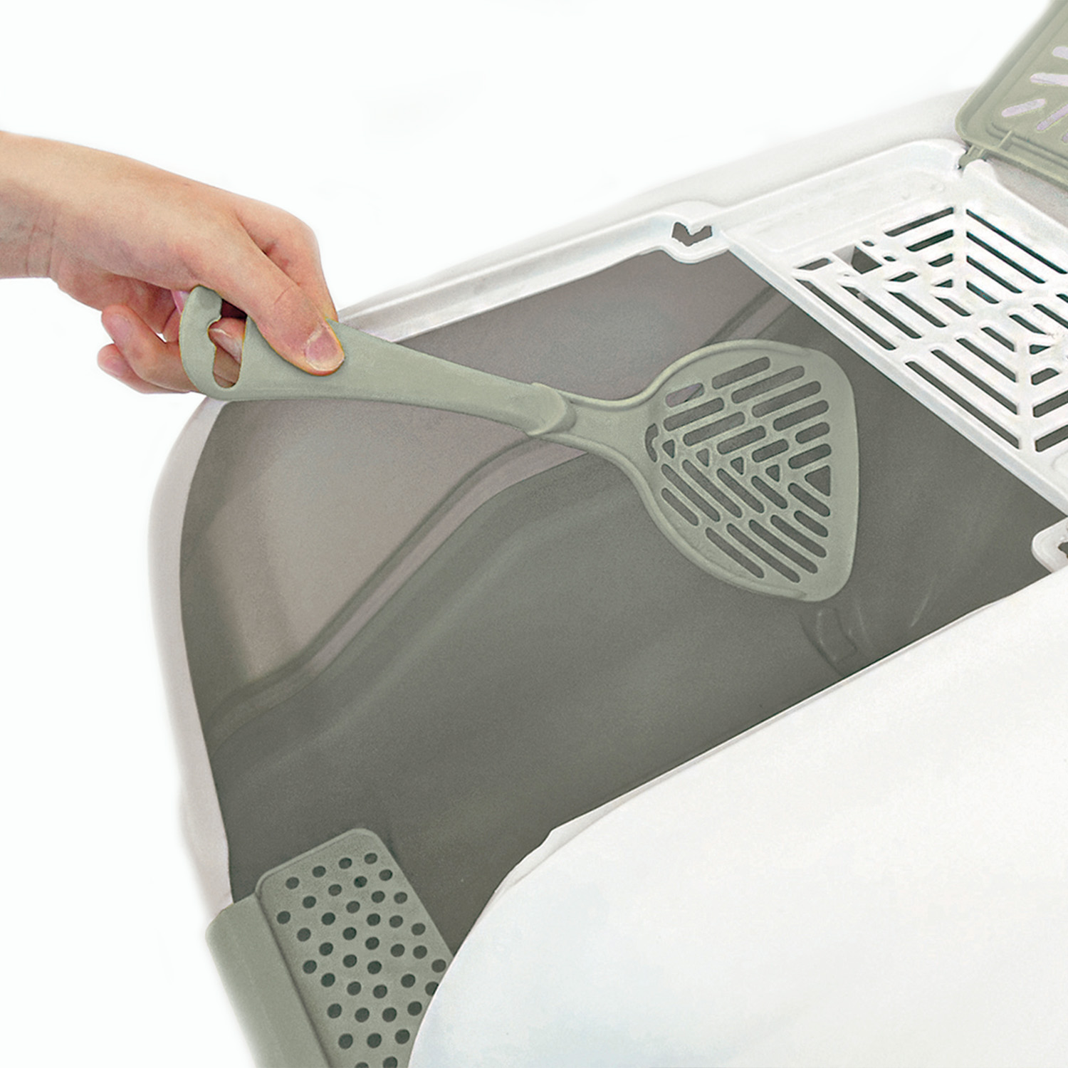 Био-туалет MPS NETTA 54х39х40h см с совком цвет оливковый