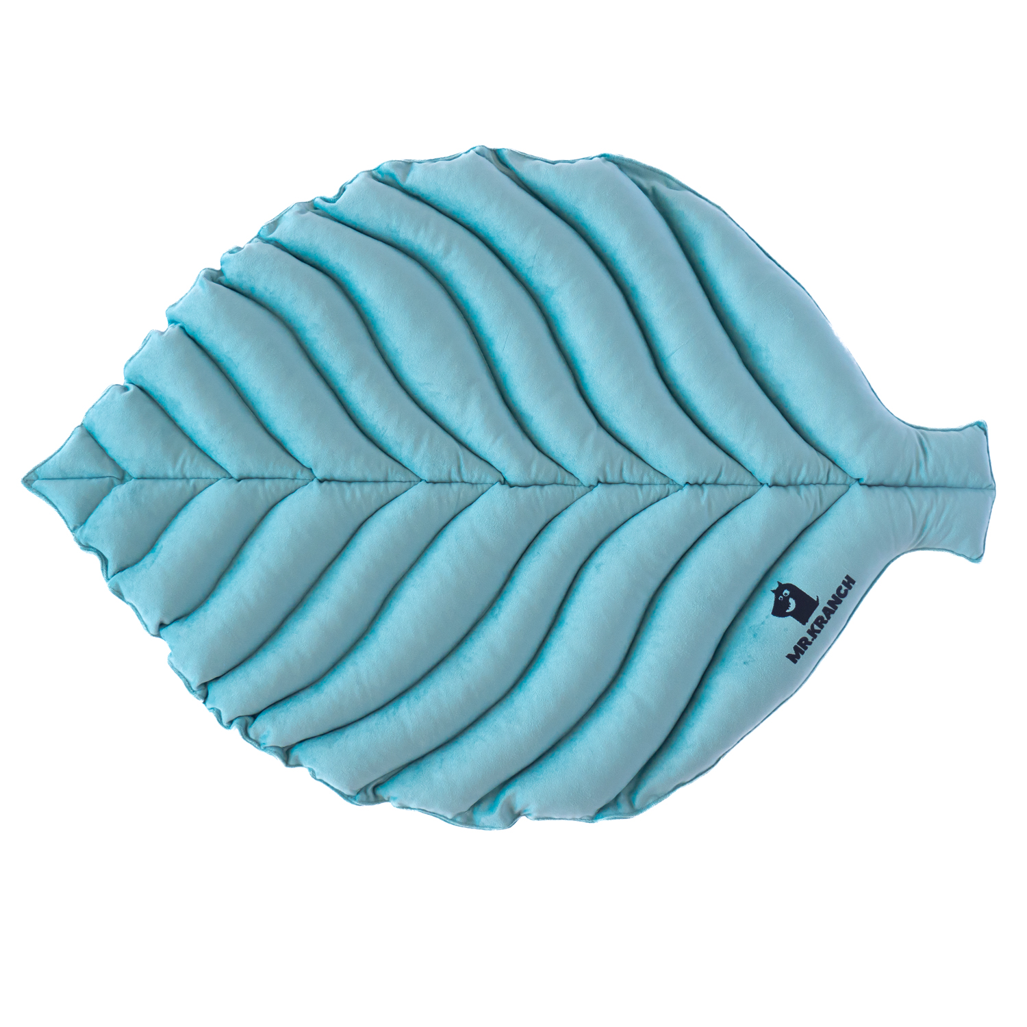 Лежанка Mr.Kranch для собак Листочек большая размер 120х73х6см мятная