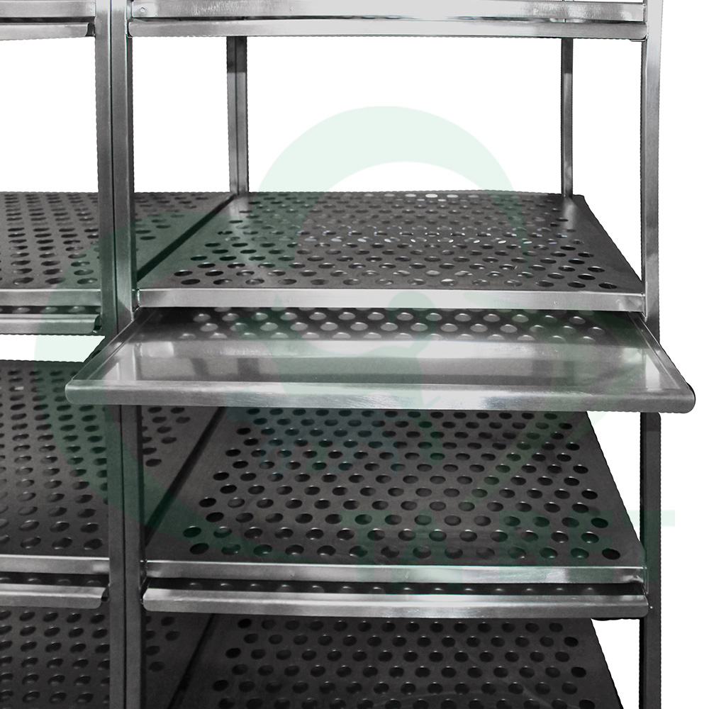 ТД ВЕТ Стеллаж-сушилка из нержавеющей стали, 2100х620х2110(2210) h