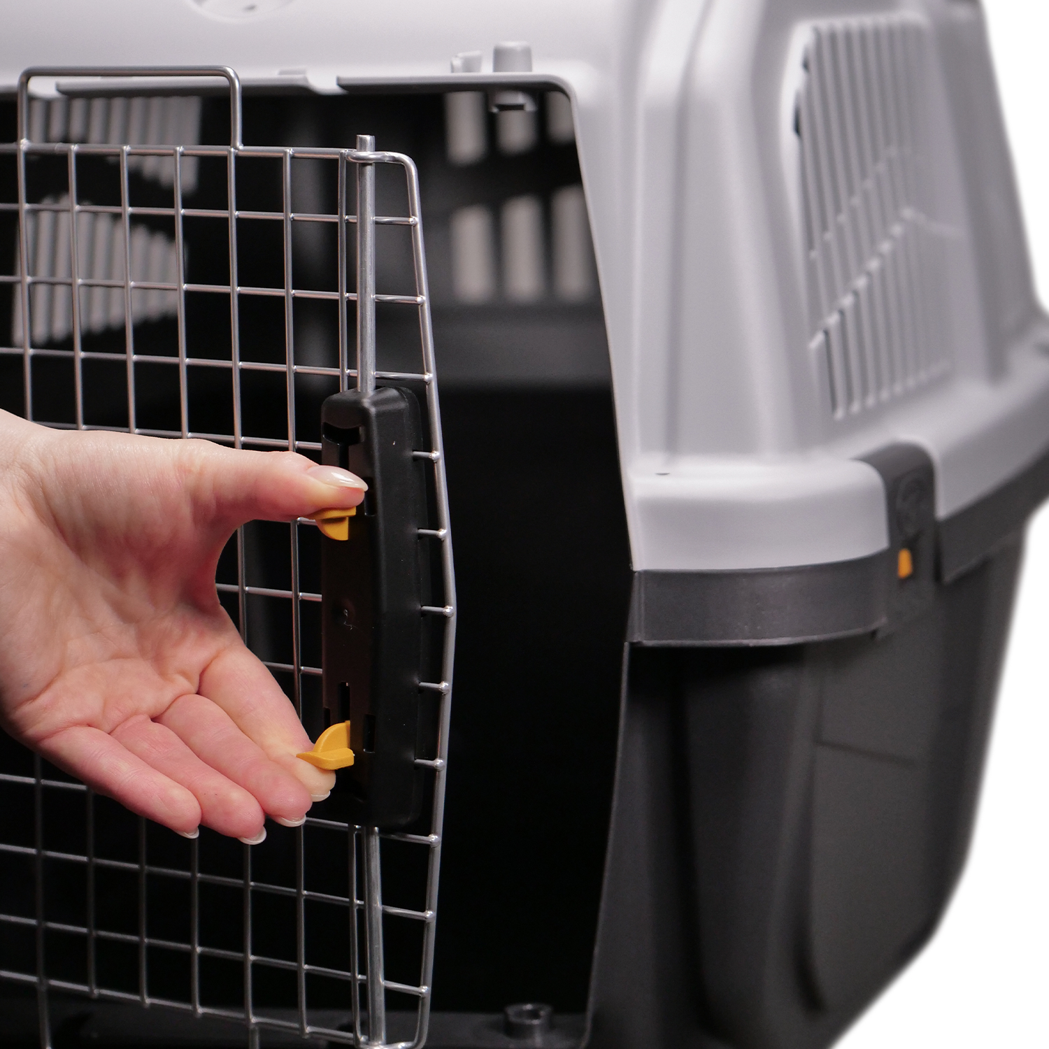 MPS переноска SKUDO 7  105х73х76h см с металлической дверцей с замком серая