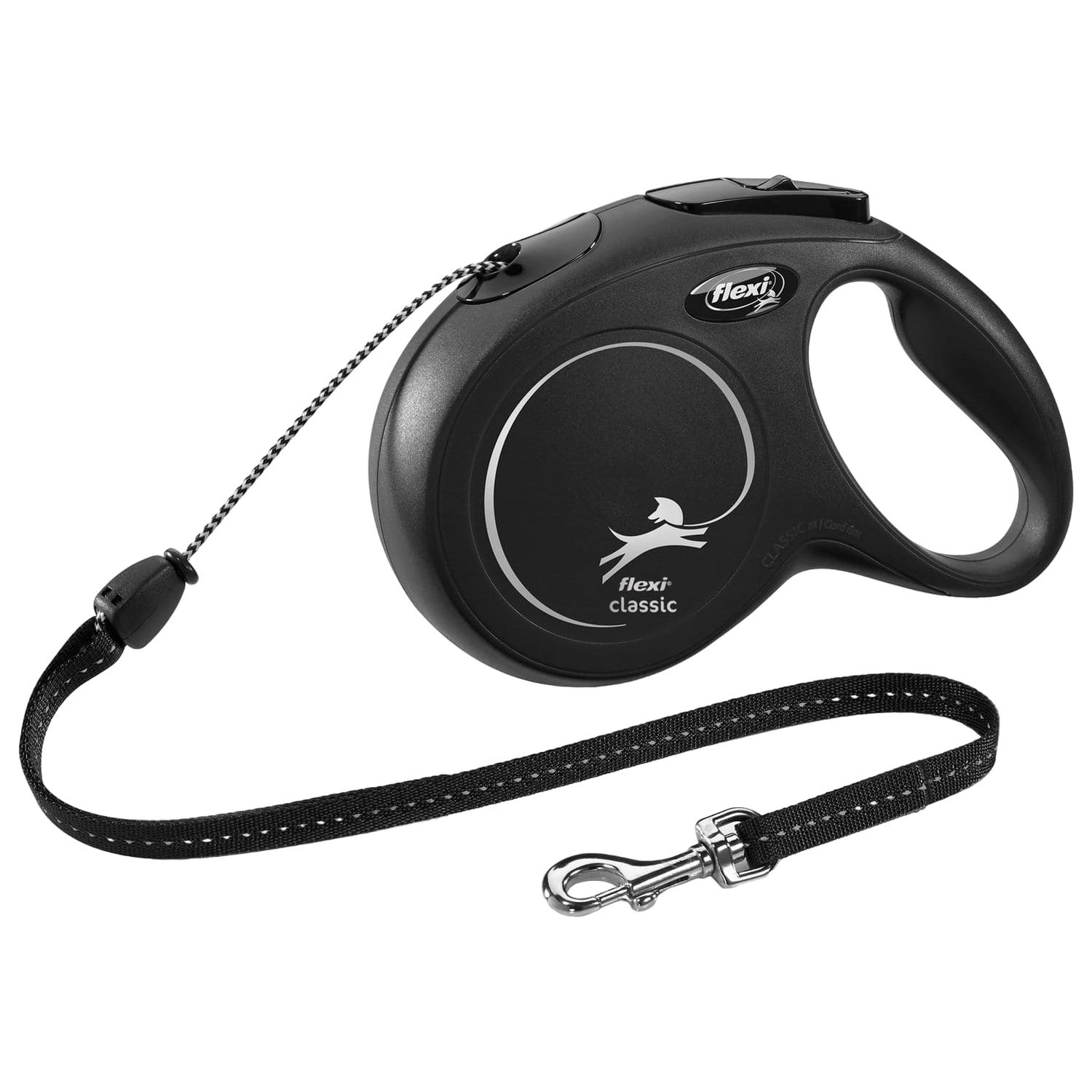flexi рулетка New Classic M (до 20 кг) 8 м трос черная