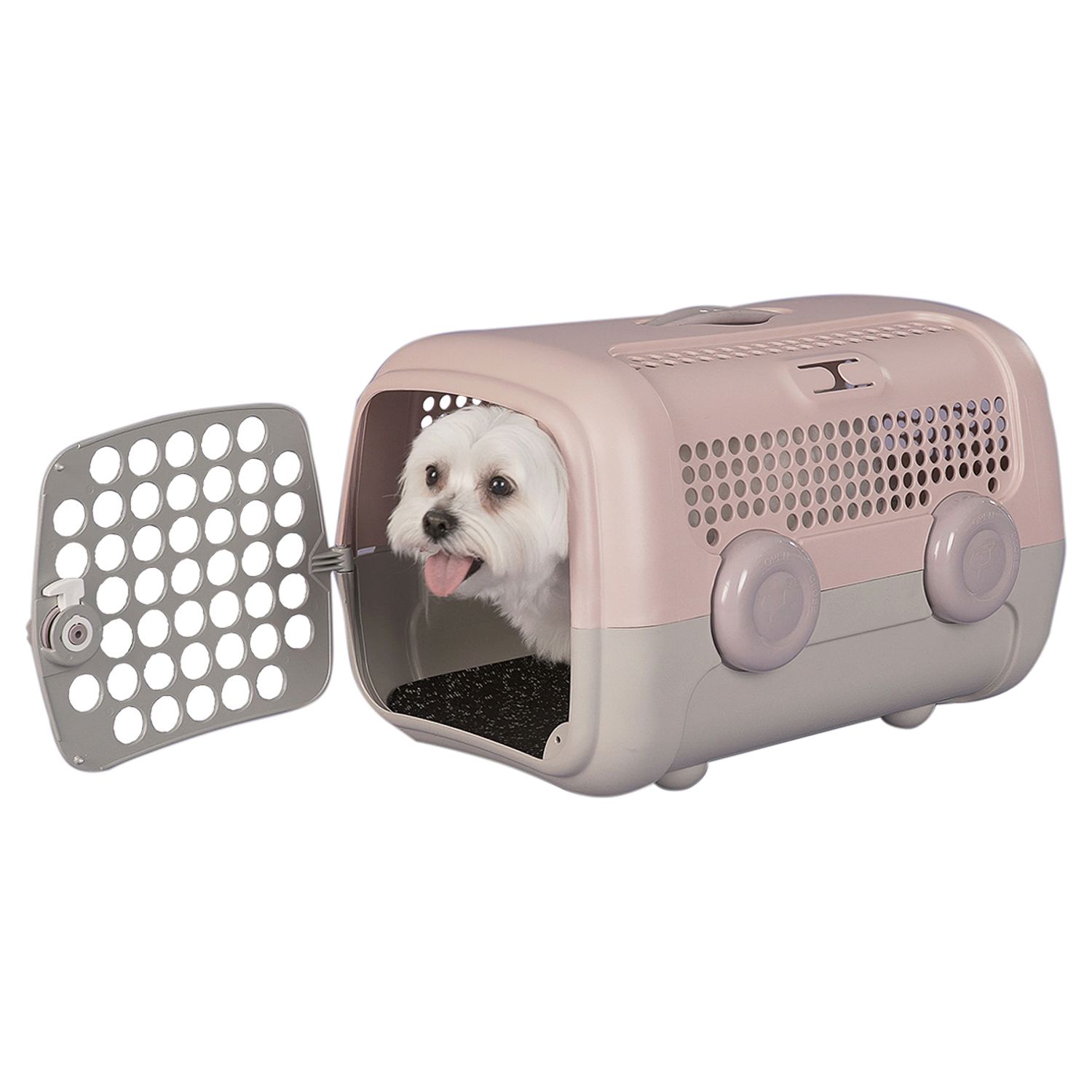 United Pets переноска "A.U.T.O." cm 51 x 37 x h 33, розовая/серая СКИДКА 50%
