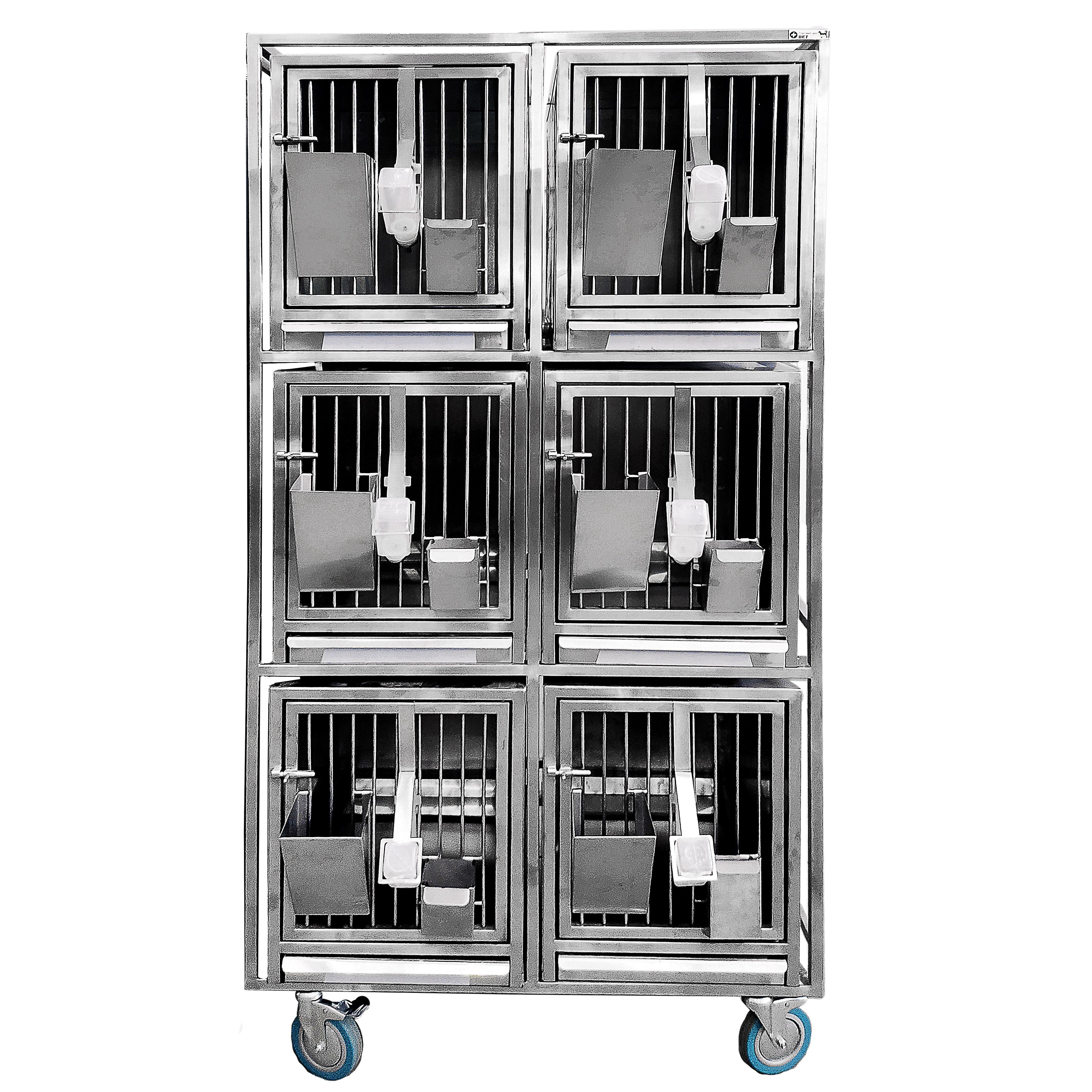 ТД ВЕТ Модуль из 6 клеток из нерж. стали, 940х650х1720(1880)h