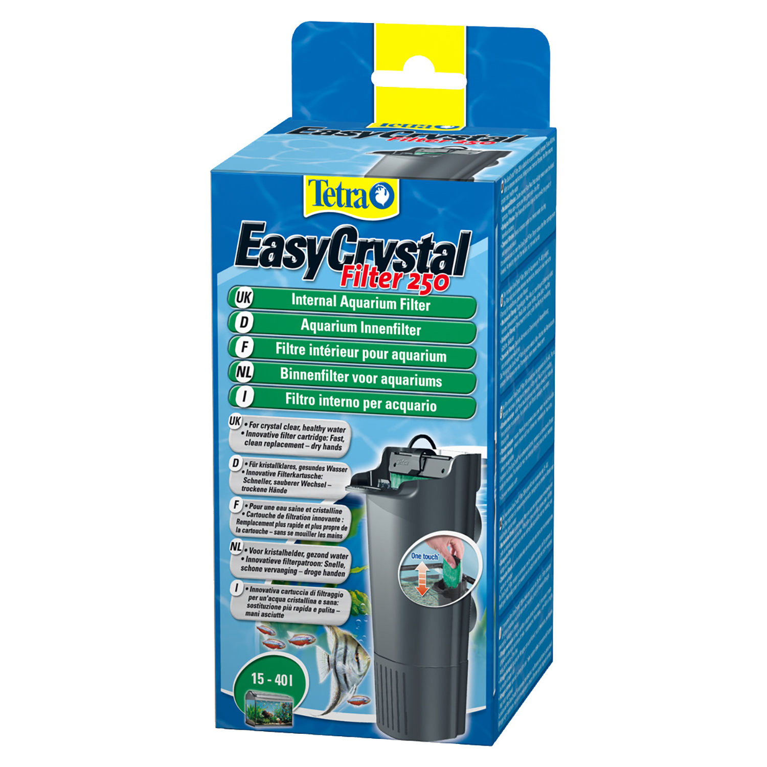 Tetra EasyCrystal 250 внутренний фильтр для аквариумов 15-40 л