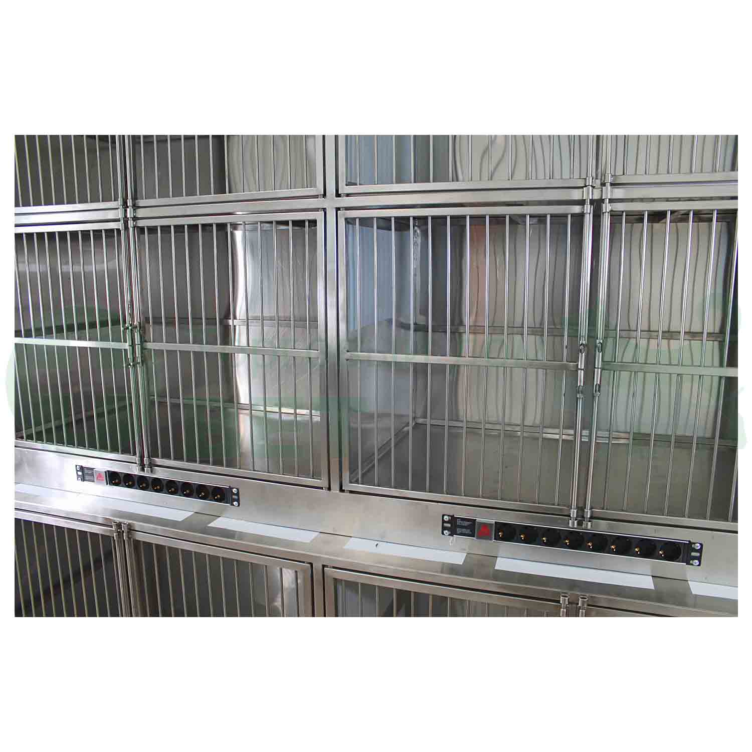 ТД ВЕТ Модуль клеток из нерж. стали, 3х ярусный из 6 клеток 2/2/2, 2000х700(600)2100-2120h
