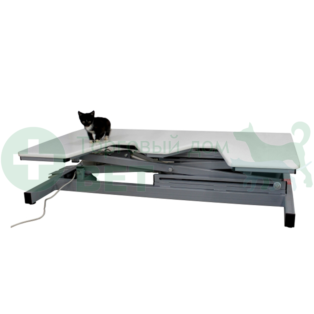 ТД ВЕТ Стол для УЗИ без дверец VETBOT-74, столешница пластик, электропривод, 1320x720x(300- 1050)h мм (каркас серый)