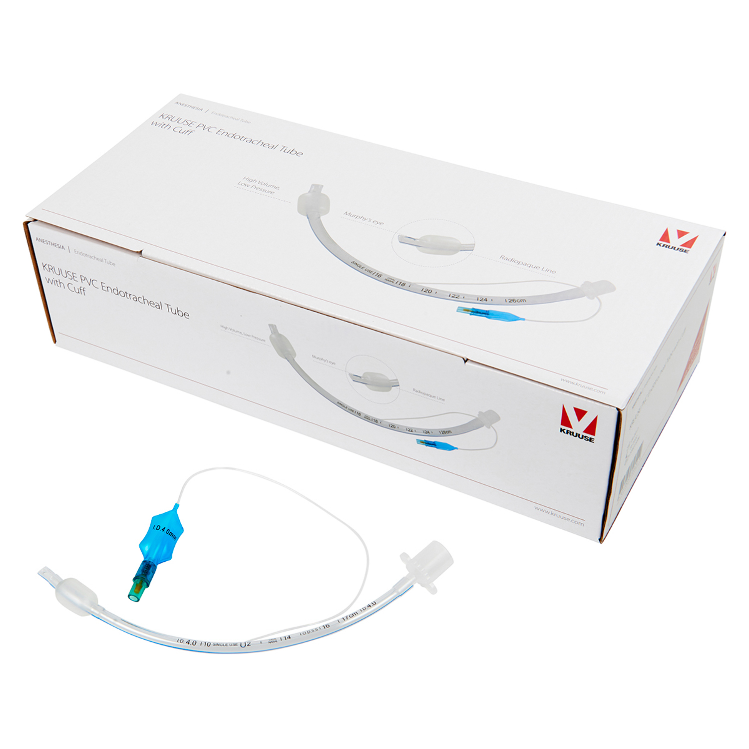 KRUUSE эндотрахеальная трубка с манжетой 4 мм