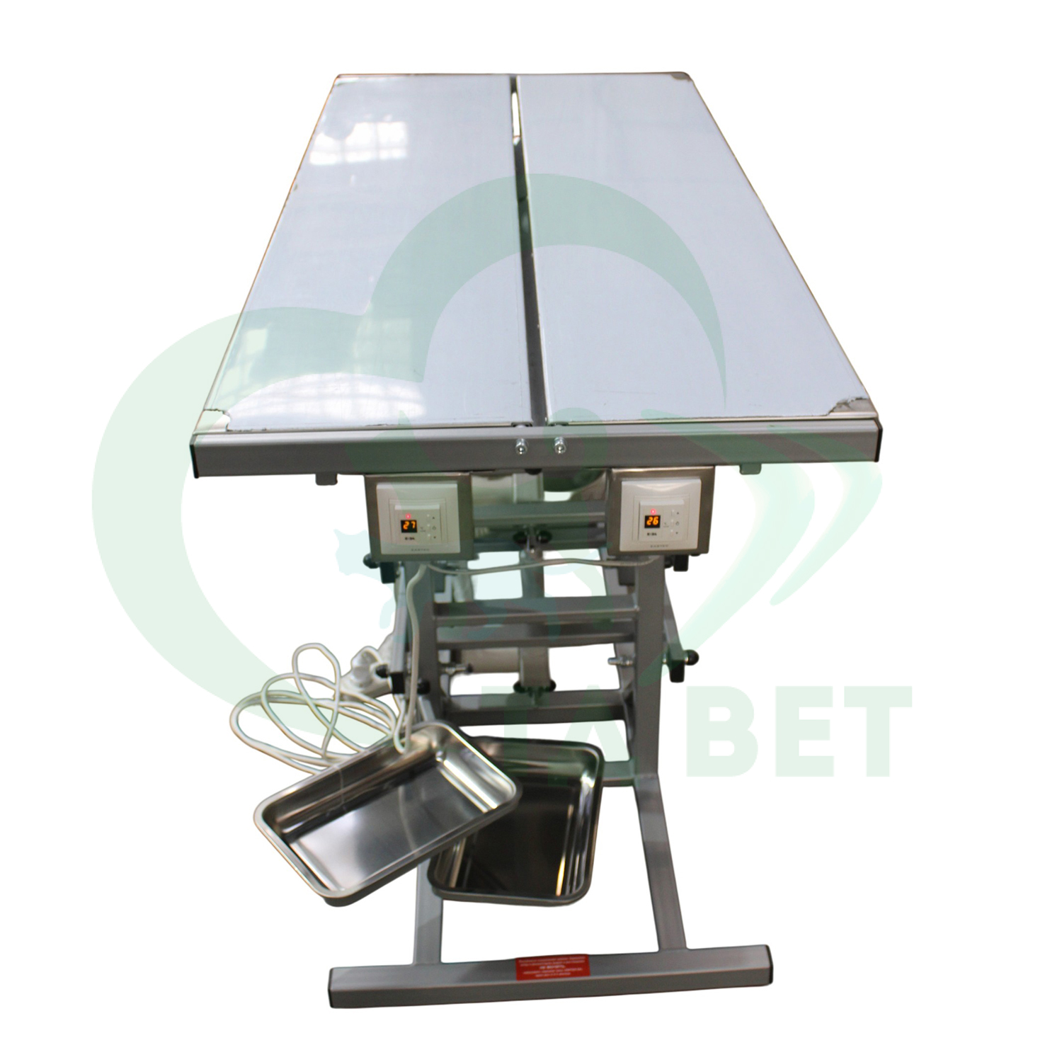 ТД ВЕТ Стол ветеринарный универсальный СВУ-30.1 с раздельным подогревом 1500х700х(900-1150h)