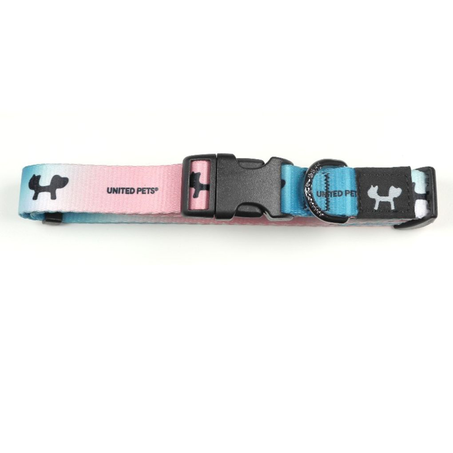 Ошейник United Pets для собак Complete me L 25 x 430/730mm, розово-голубой тай-дай СКИДКА 30%