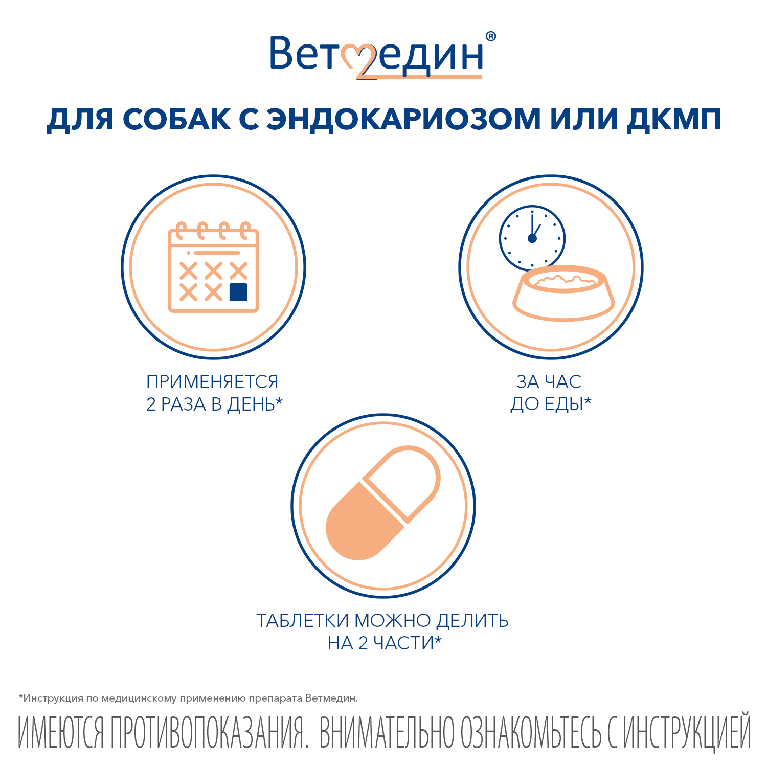 BI Ветмедин® S 1.25 мг – жевательные таблетки для лечения сердечной недостаточности у собак, 50 таб.