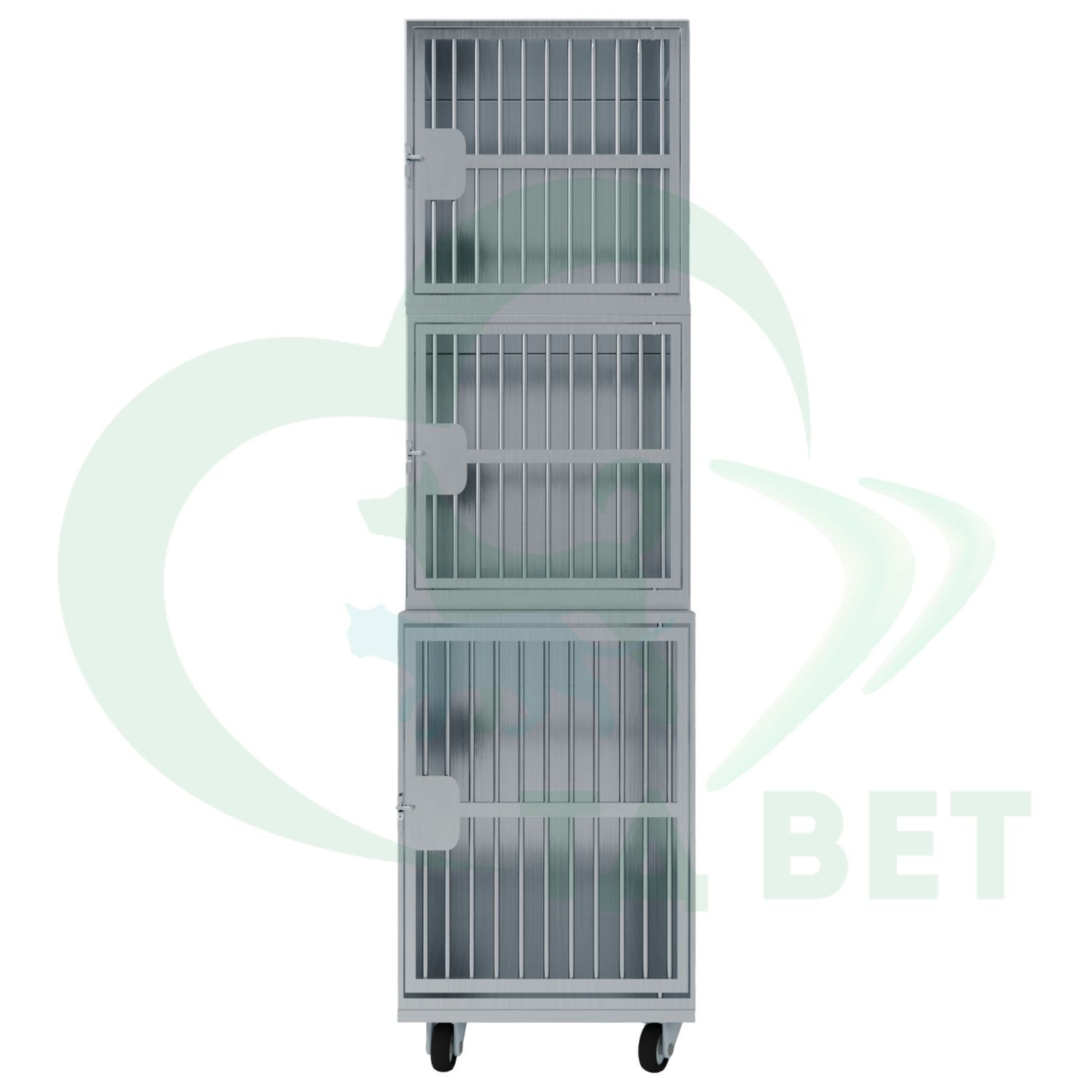 ТД ВЕТ Optima 3.1 Модуль на 3 клетки 600х750(600)х2060(2160) мм с колесами