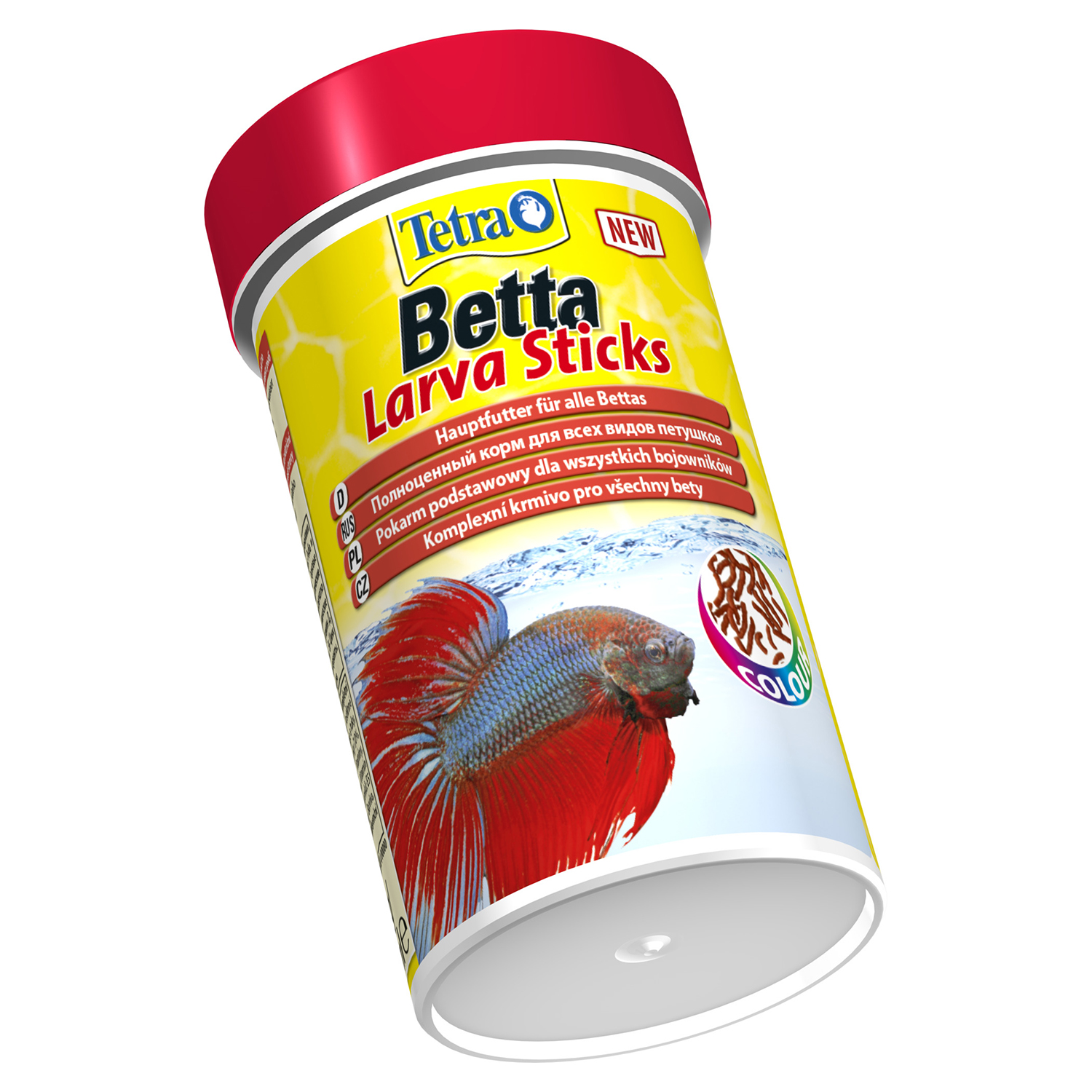 TetraBetta LarvaSticks корм в форме мотыля для петушков и других лабиринтовых рыб 100 мл