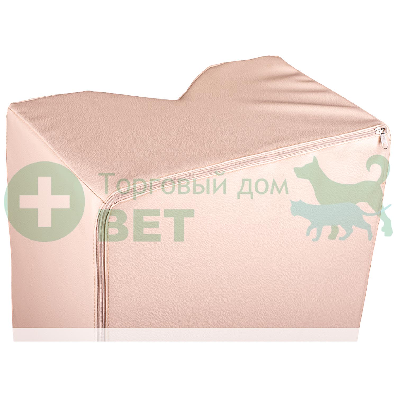 ТД ВЕТ Подушка для фиксации животных при кардио и узи-процедурах 900х450х300h мм (кож.зам. бежевый)