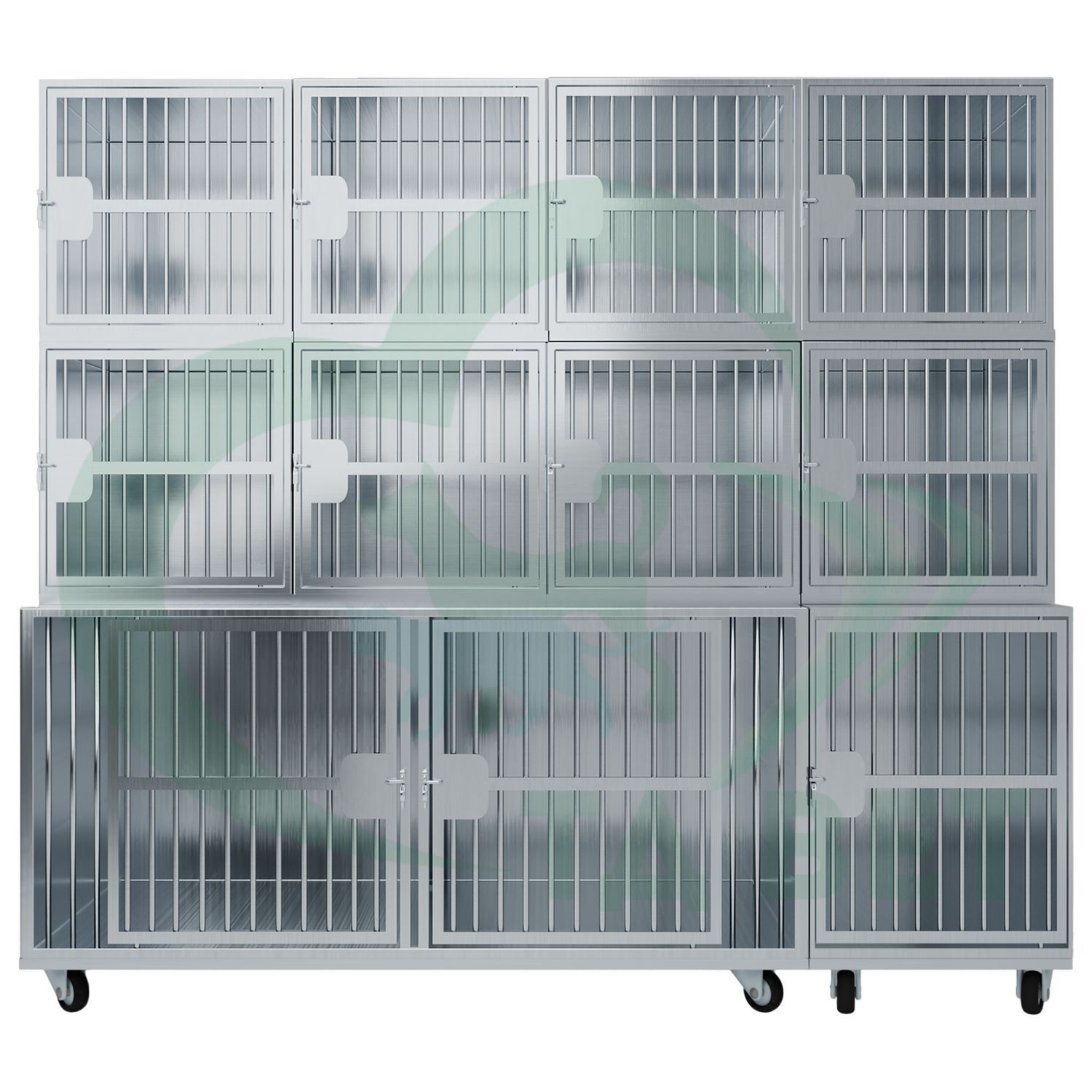 ТД ВЕТ Optima 11 Модуль на 11 клеток 2400х750(600)х2060(2160) мм с колесами