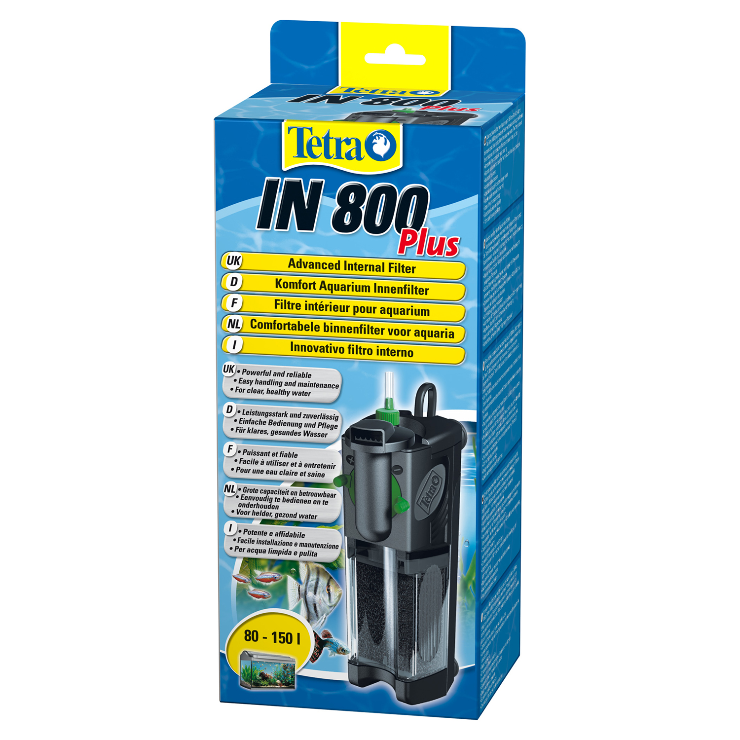 Tetra IN 800 Plus внутренний фильтр для аквариумов до 150 л