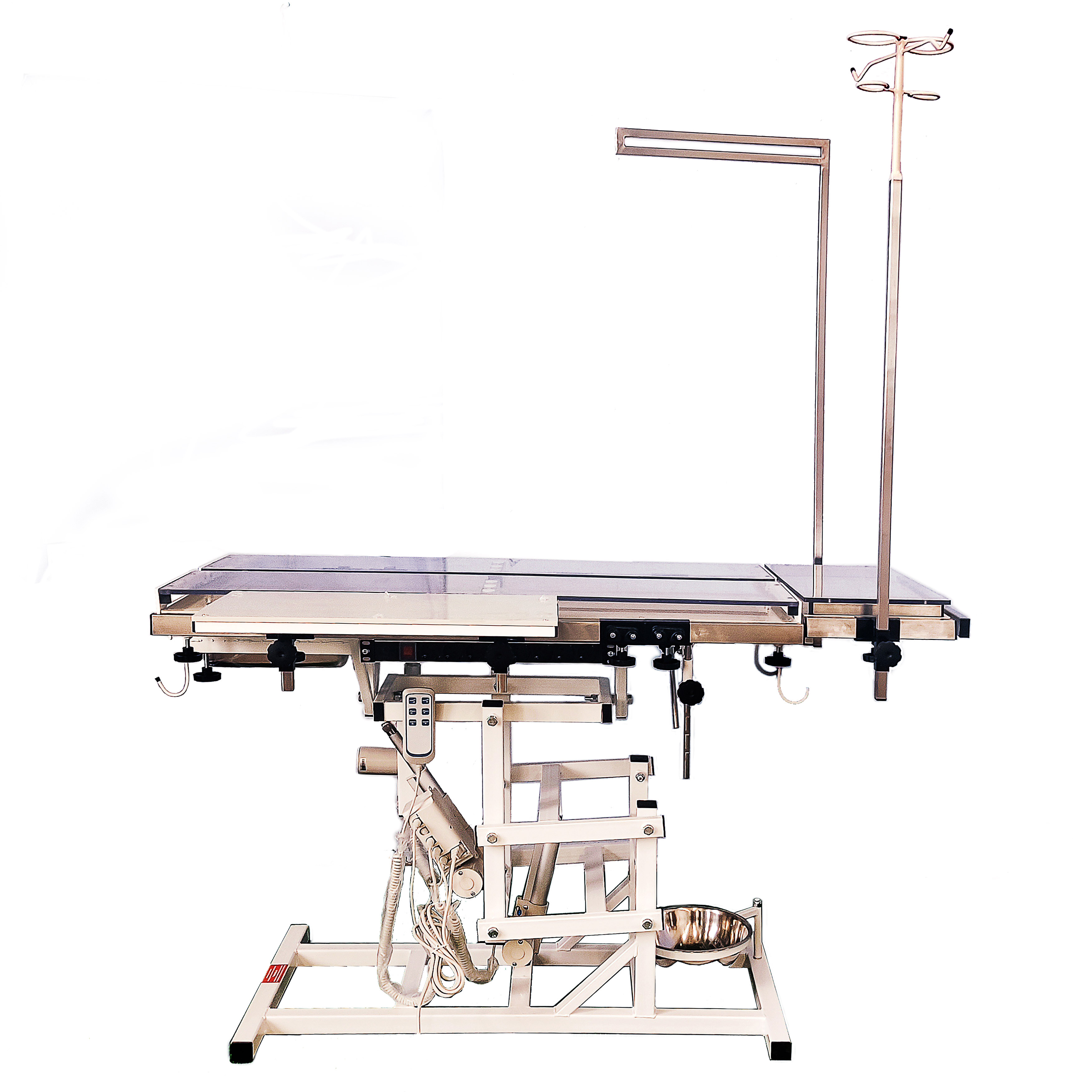 ТД ВЕТ Универсальный ветеринарный хирургический стол для рентгена СВУ-115, 1220х780х840(1225)h (каркас белый, пульт ручной)