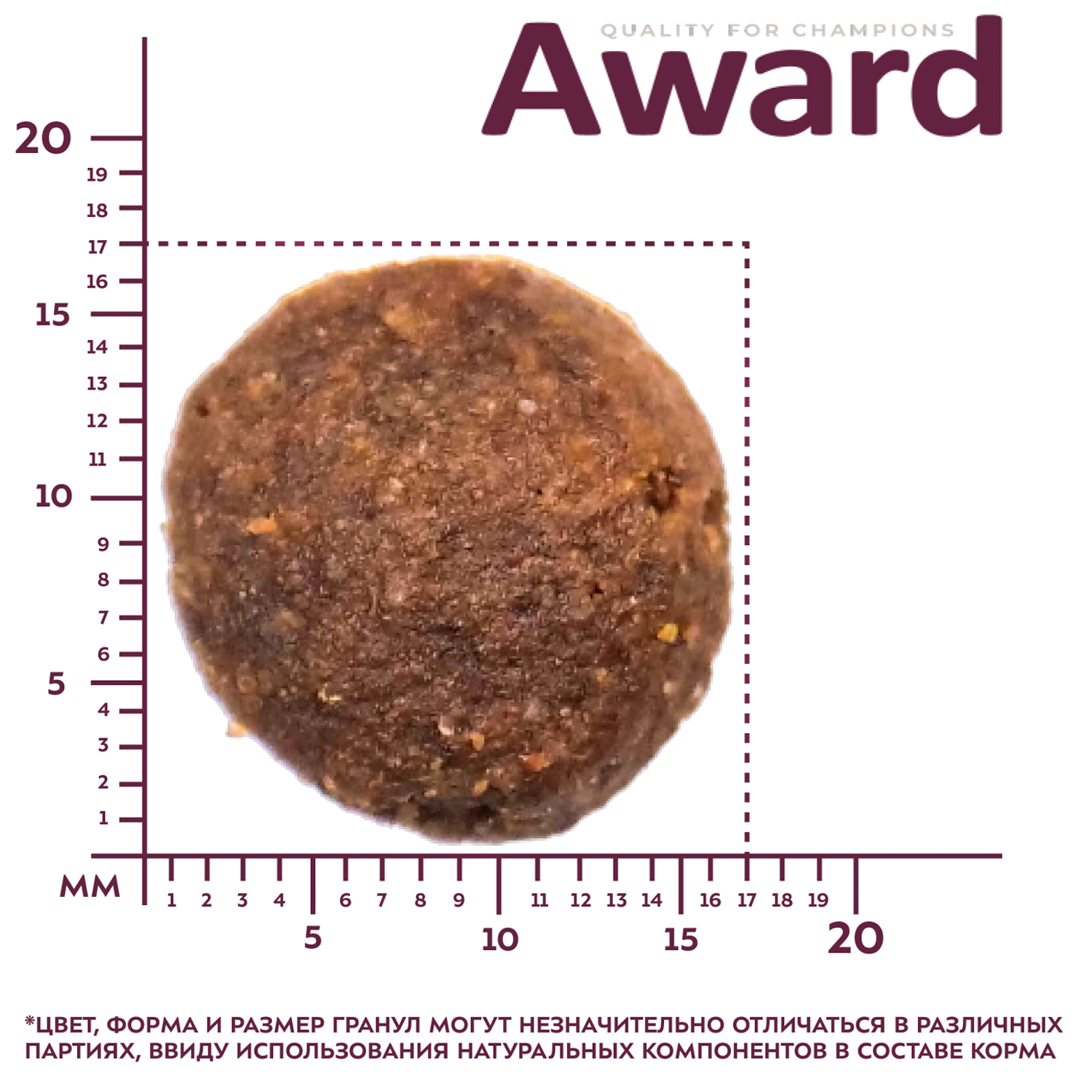 Сухой корм AWARD PFB для взрослых собак крупных пород с курицей и индейкой с добавлением тыквы и шиповника 15кг