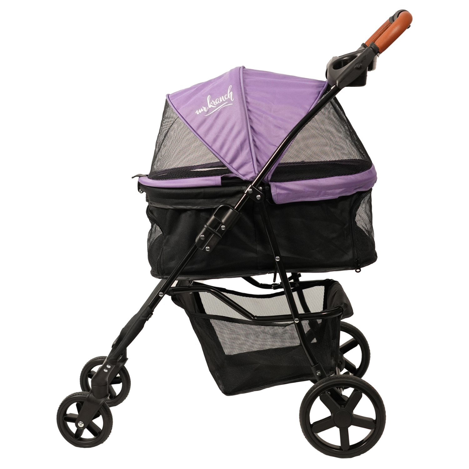 Коляска прогулочная Mr.Kranch для собак и кошек (макс. нагрузка 15 кг) фиолетовая
