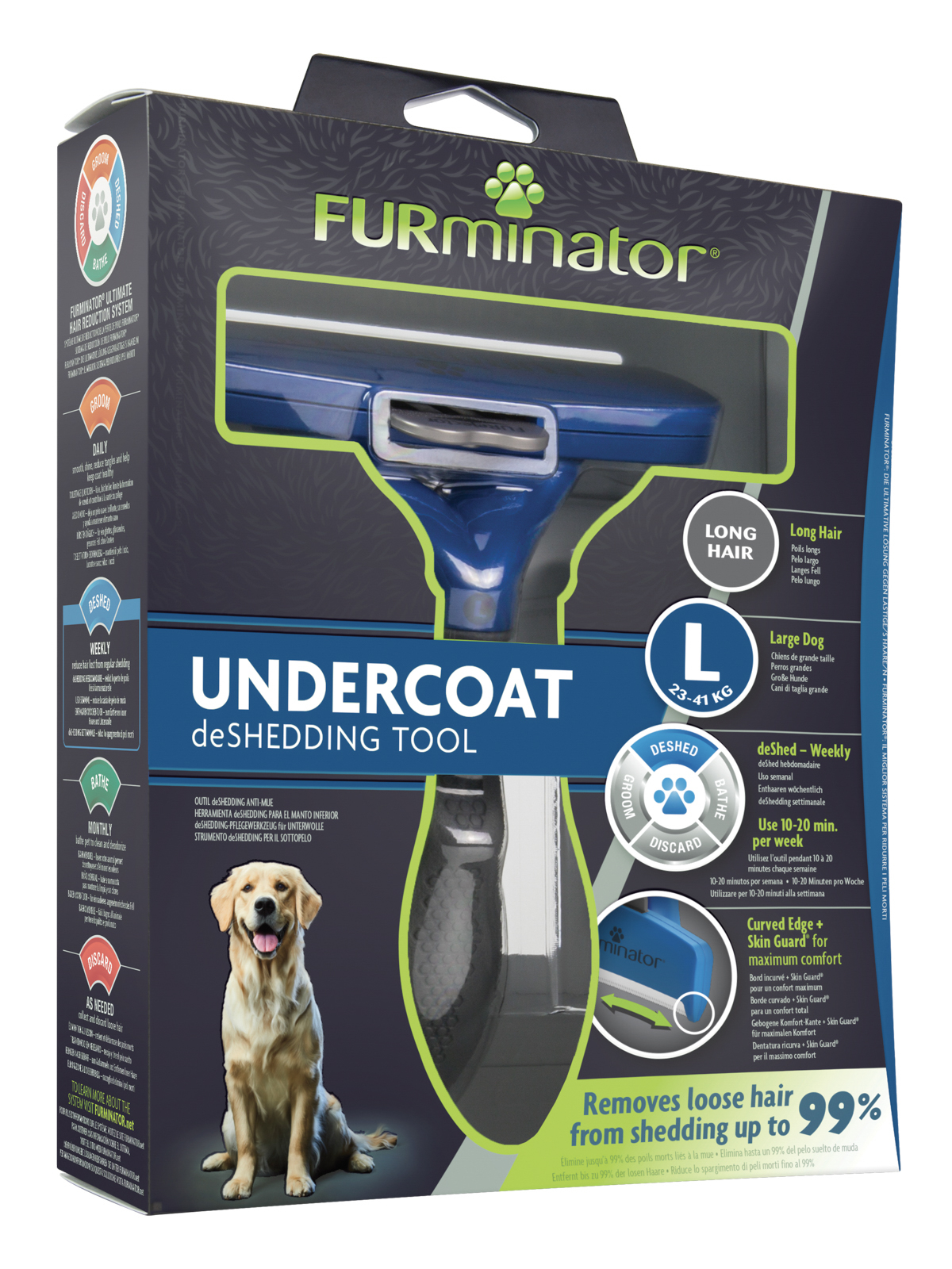 Фурминатор FURminator L для крупных собак с длинной шерстью. СКИДКА 60%