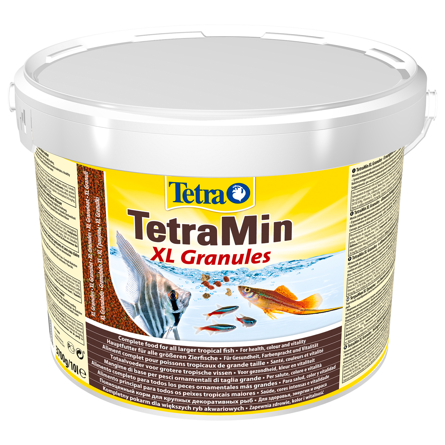 TetraMin XL Granules корм для всех видов рыб крупные гранулы 10 л (ведро)